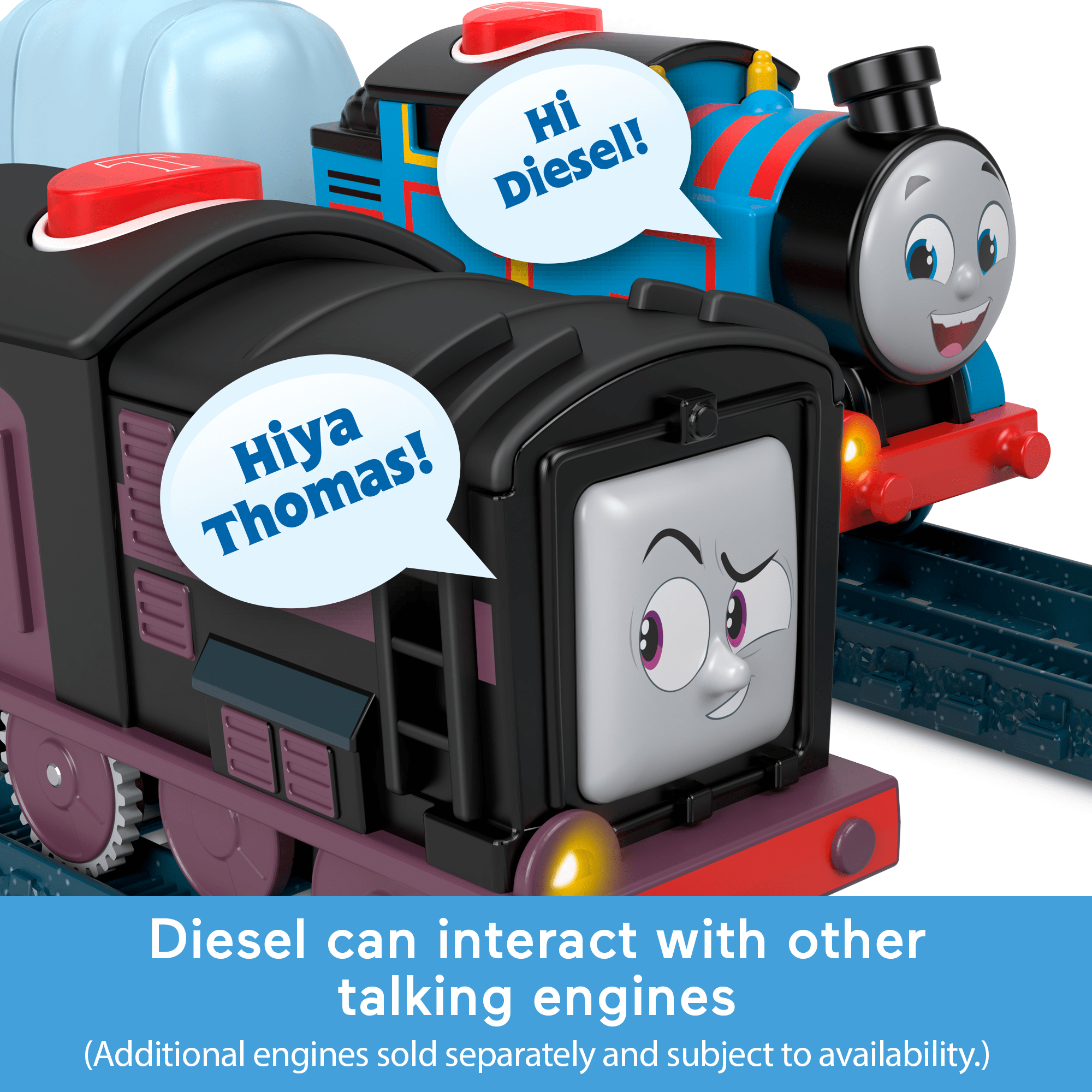 Thomas Friends Talking Diesel Toy Train, Motorized Engine with