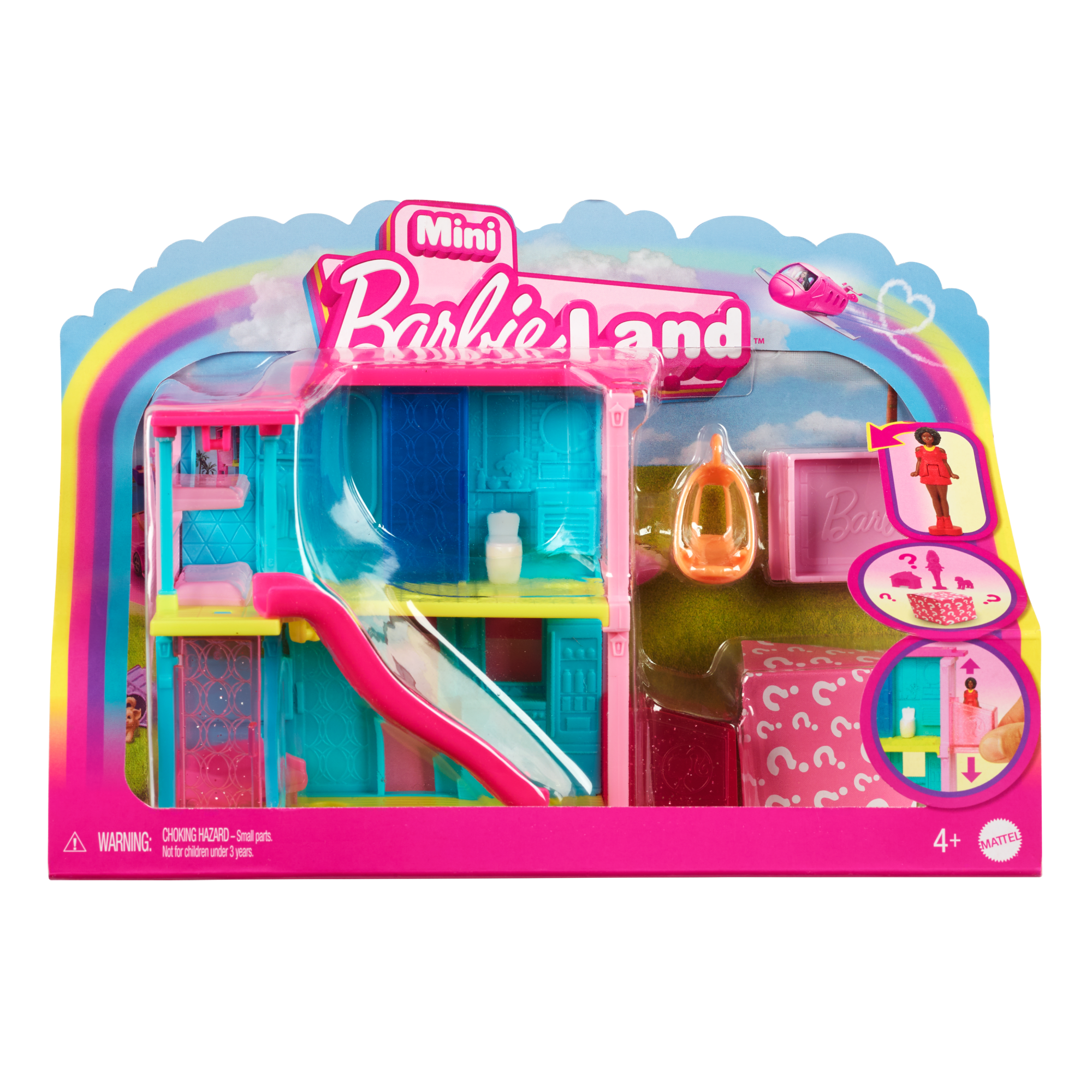 Playset casa delle bambole Barbie Mini BarbieLand con bambola da