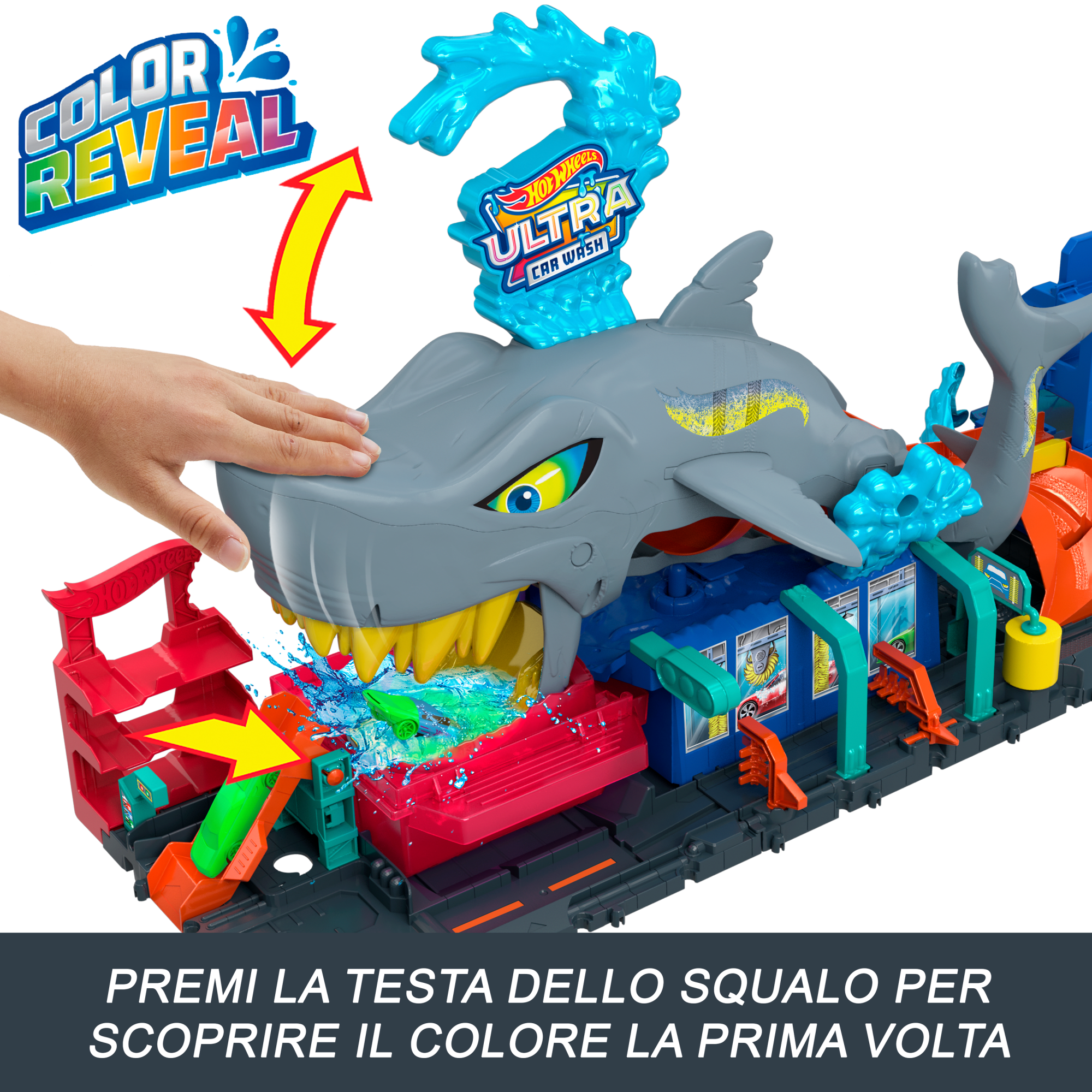 Car Wash Pista Del Tiburon Wheels City Robo Pista Hot Wheels Robo