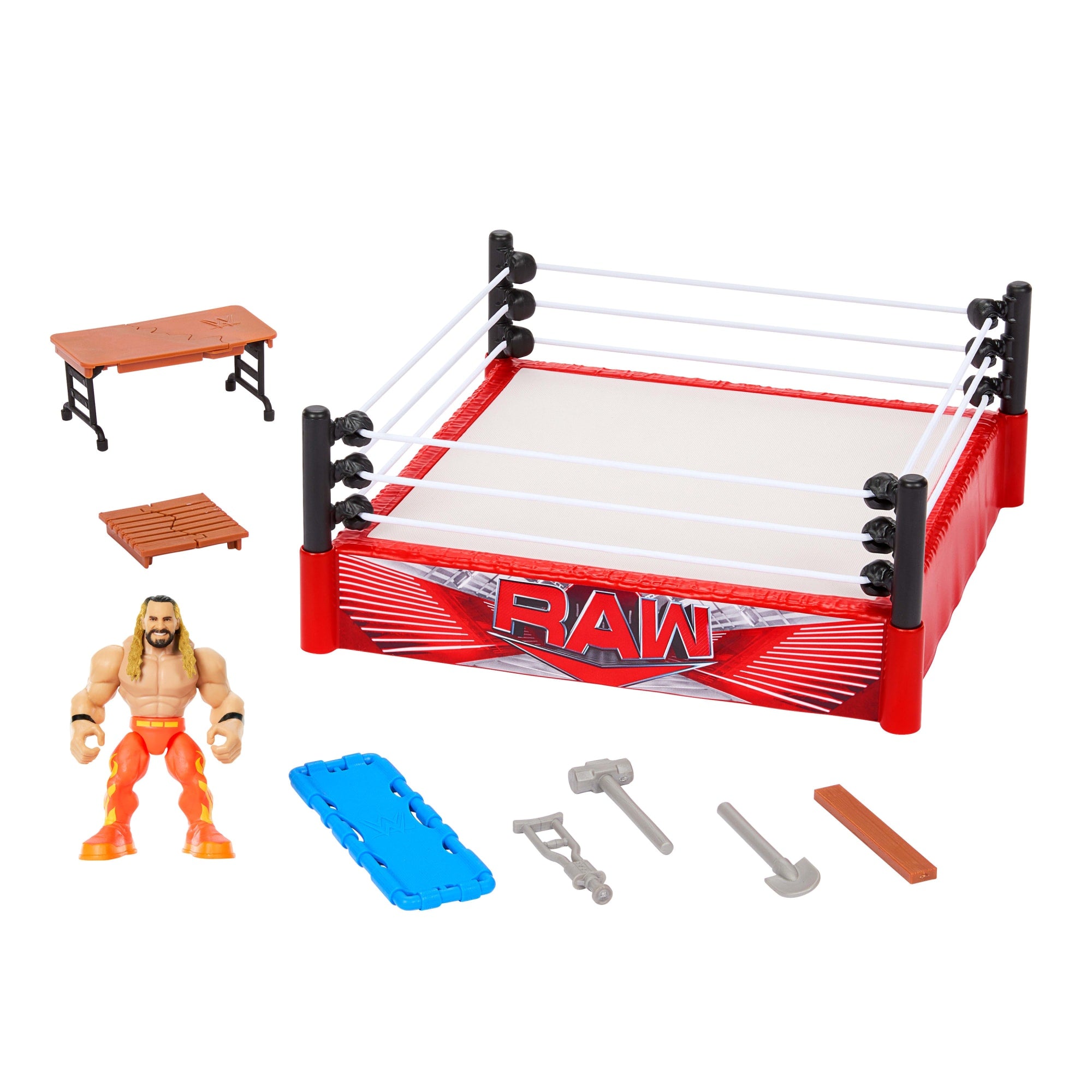 WWE Knuckle Crunchers Rebound Ring Playset | Mattel