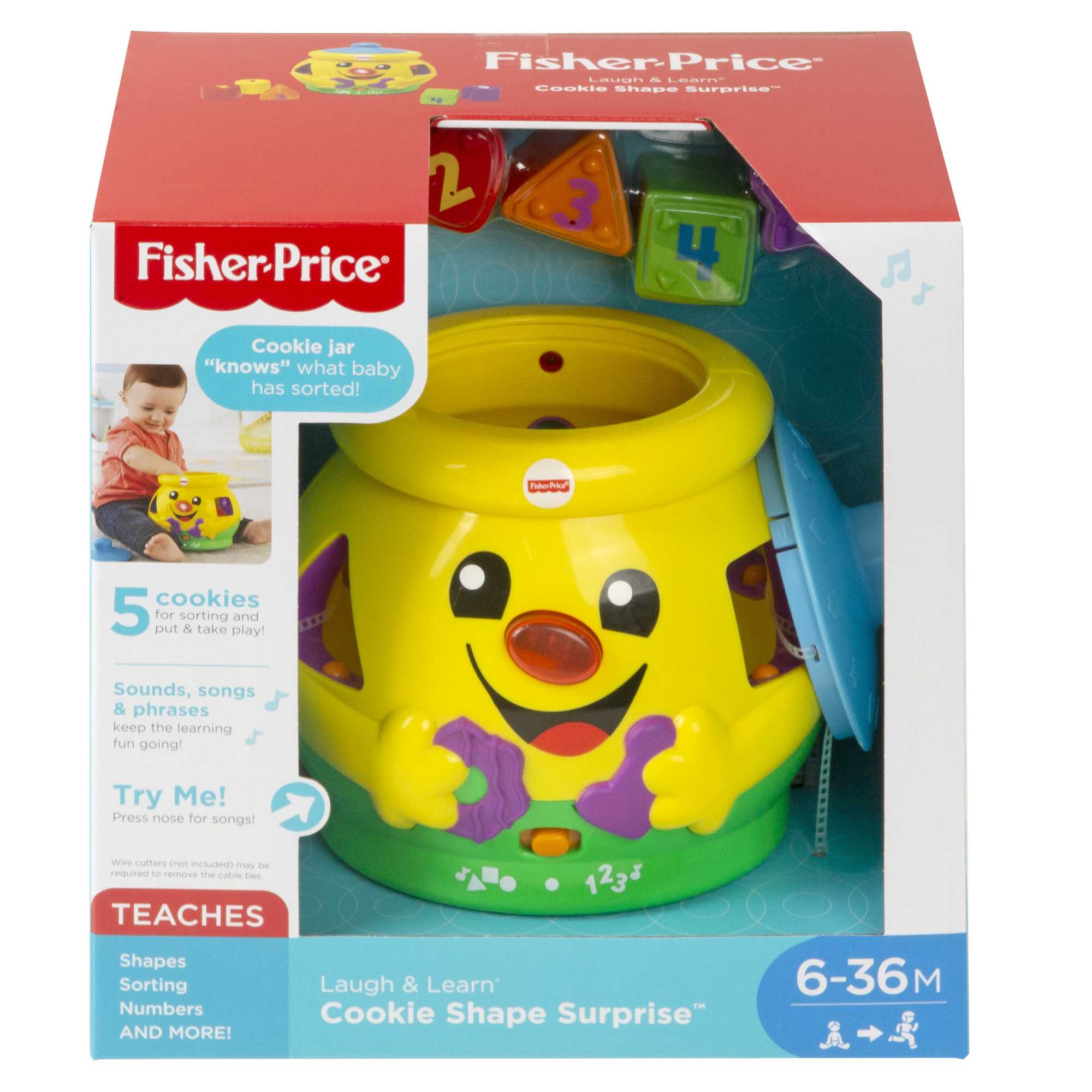 Fisher-Price Baby Smartronics Cookie Shape Surprise H8179 MATTEL