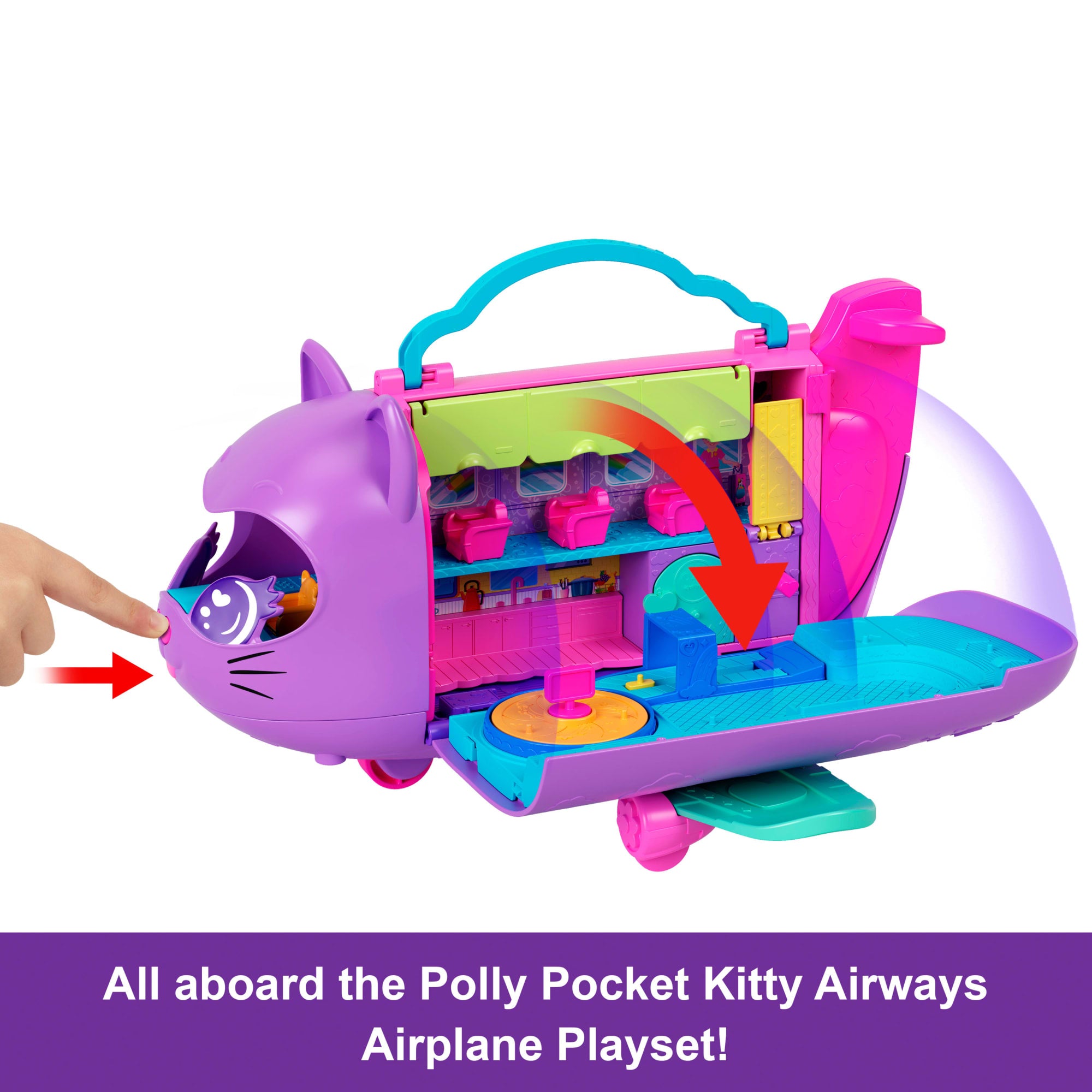 Mattel Polly Pocket Mini PiÃ±a Polly Pocket Mega Jet POLLY POCKET