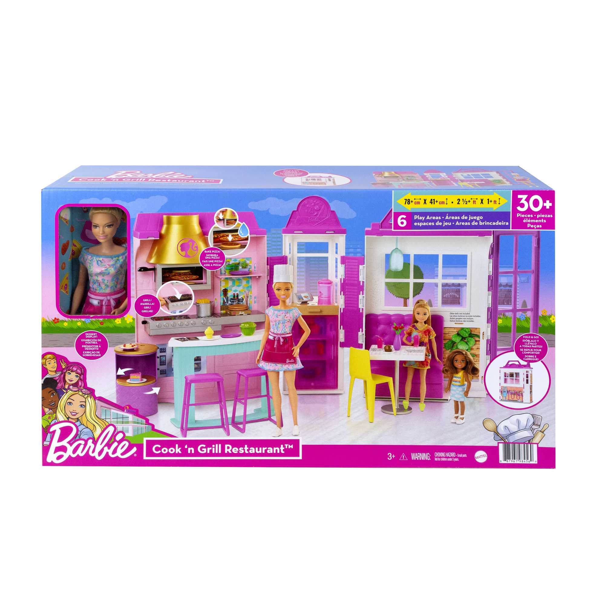 Barbie® – Restaurant de Barbie® + poupée, HBB91