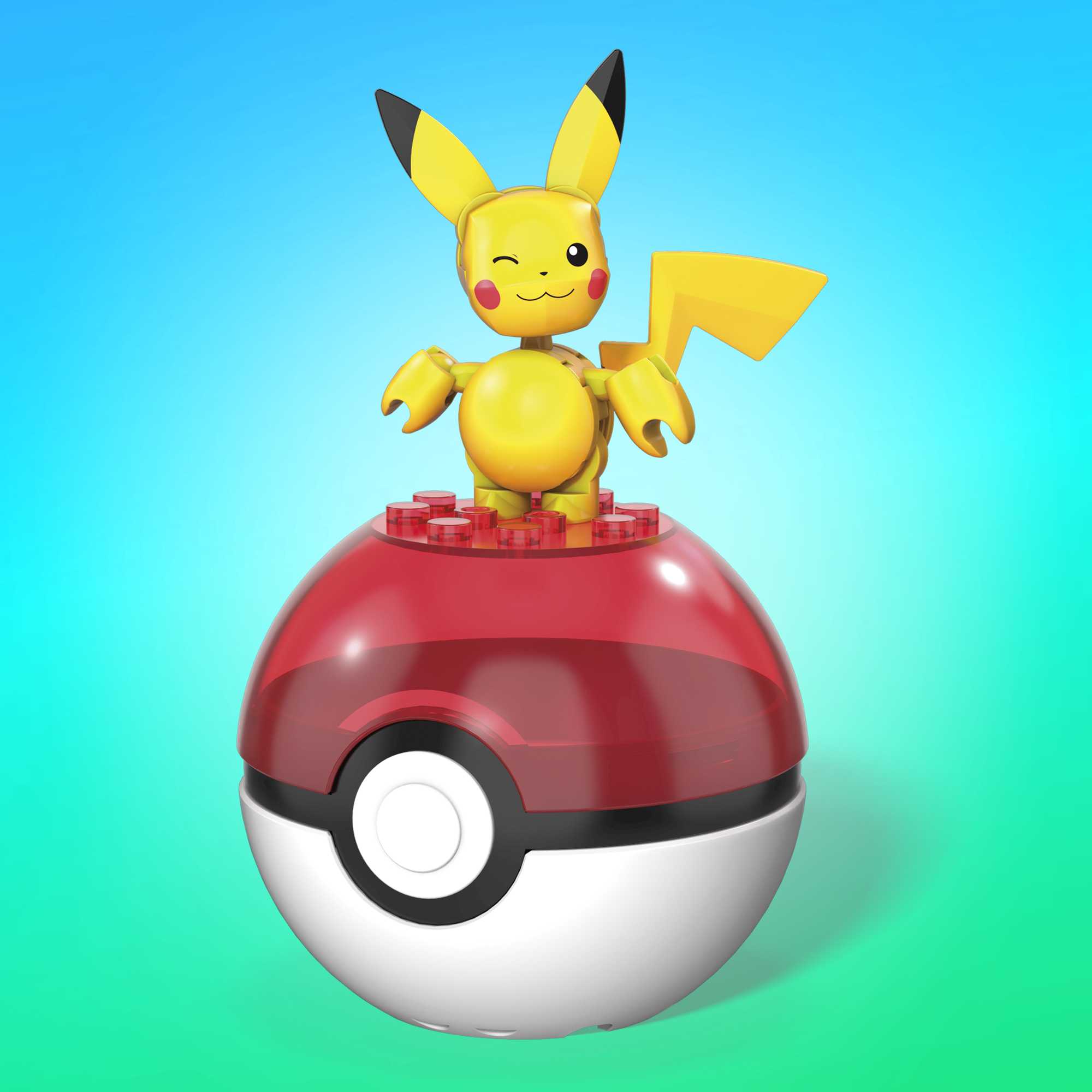 Pokemon Pikachu Pokebola - Mega Construx - Mattel GVK60