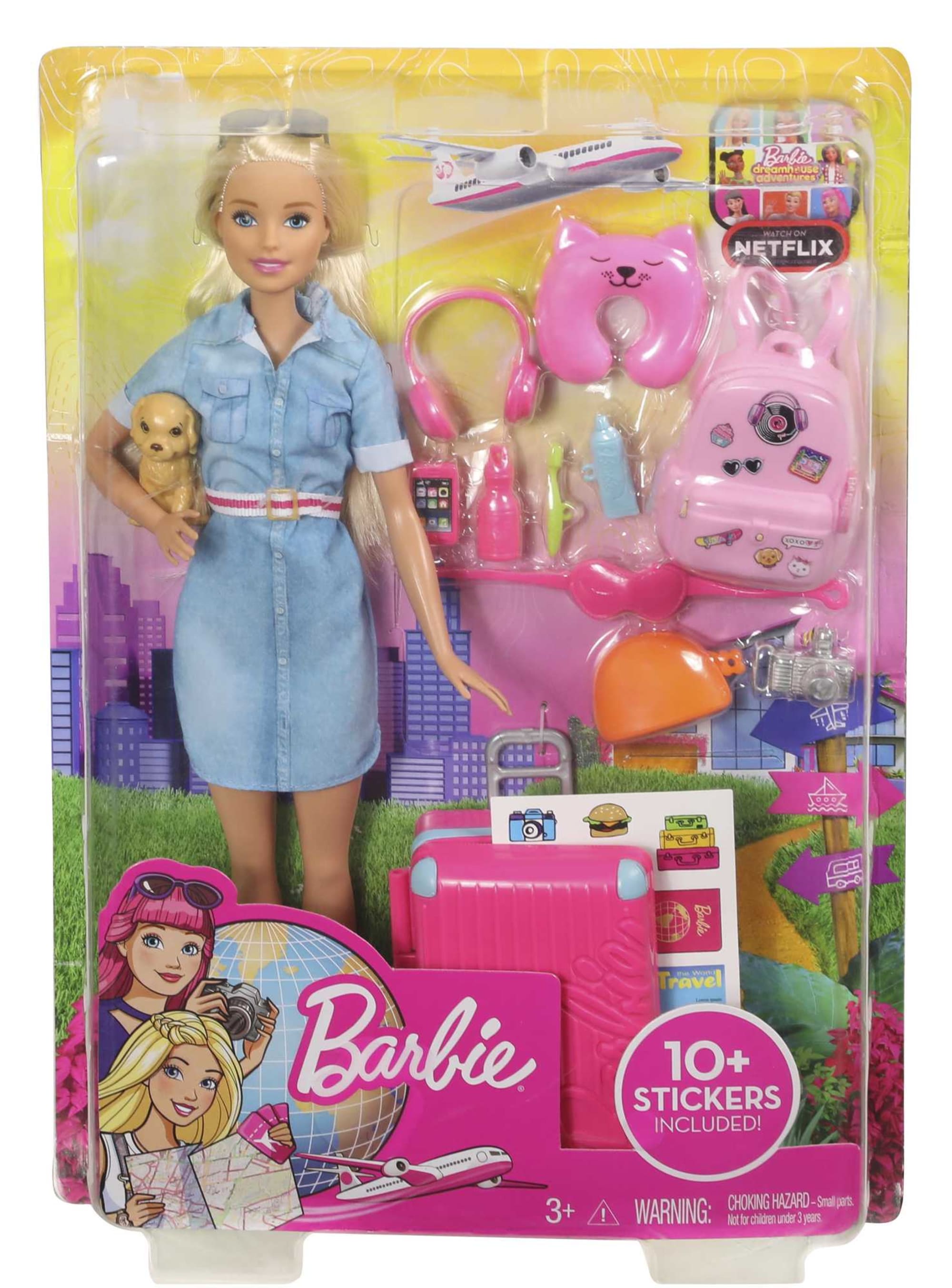 ② maison en valise transportable Mattel + Barbie et accessoire — Jouets