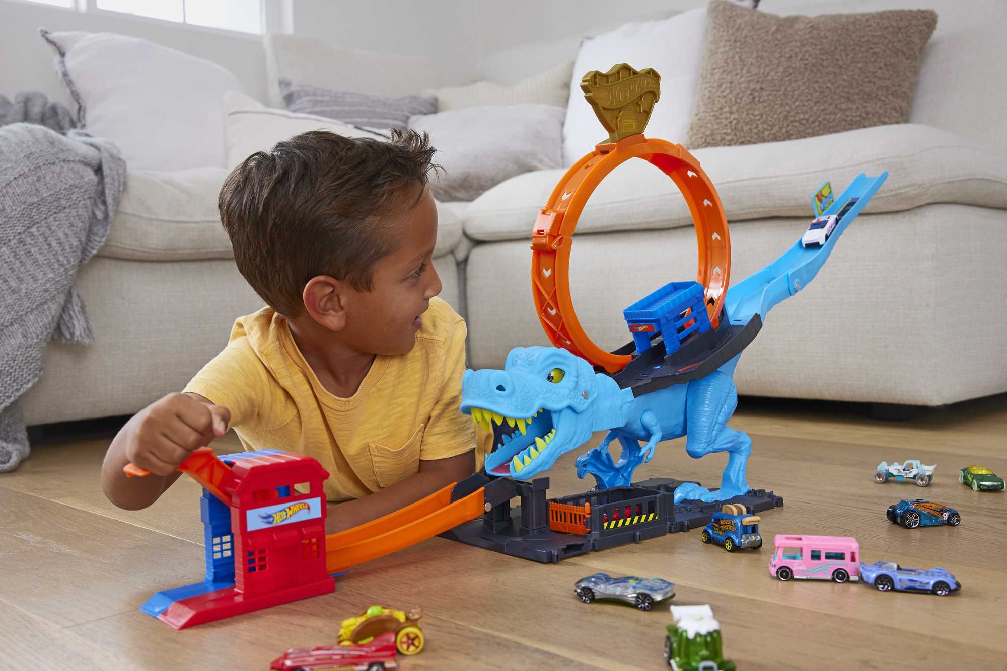 Hot Wheels City Super Spin Tire Shop speelset Hot Wheels City Super Spin Tire Shop speelset