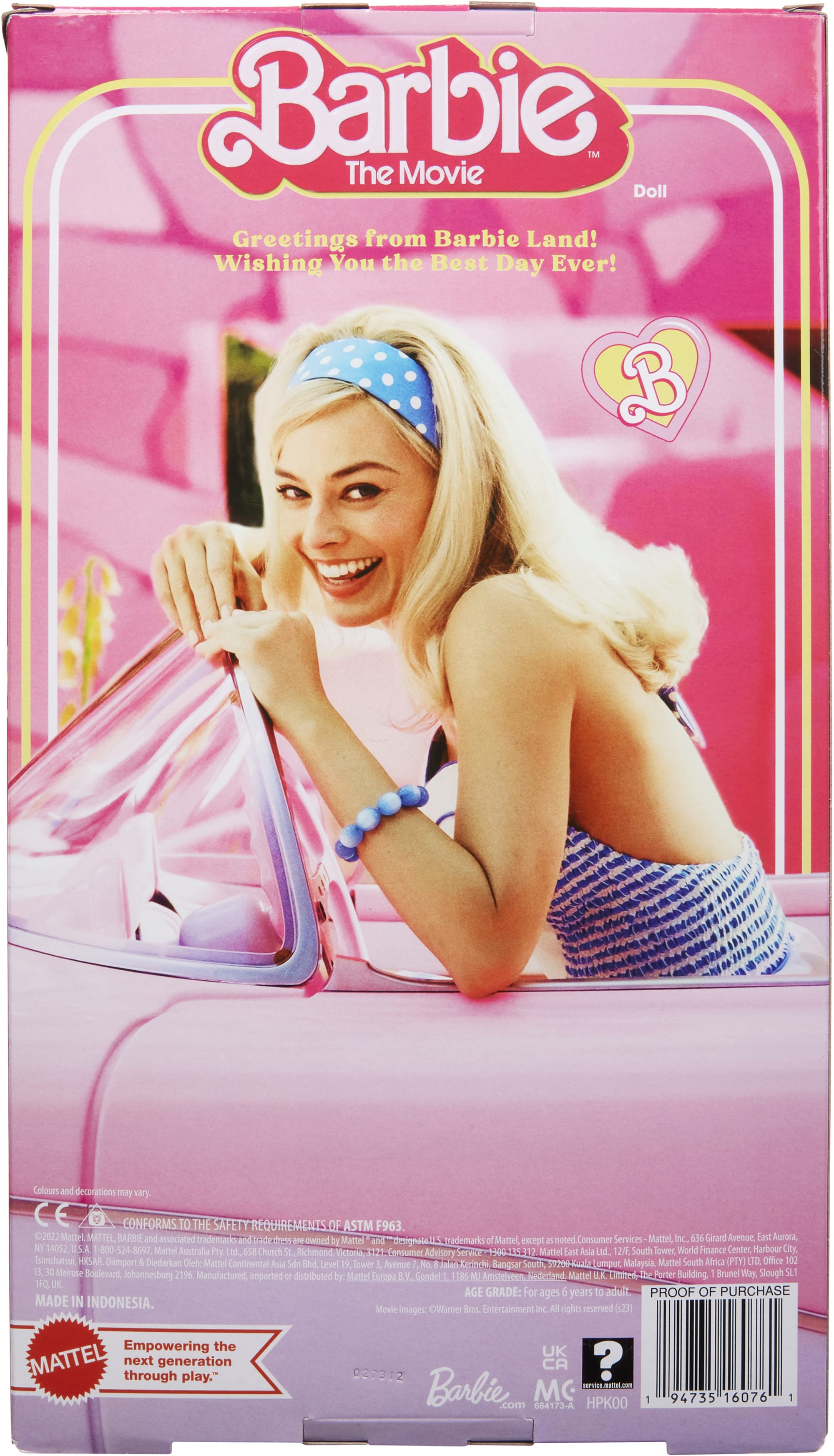 Barbie The Movie - Margot Robbie, bambola da collezione con abito