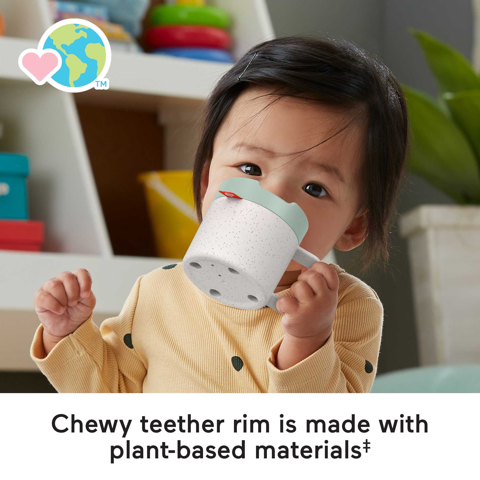 Fisher-Price Rattle A-Latte Coffee Cup Teether | HGB86 | MATTEL