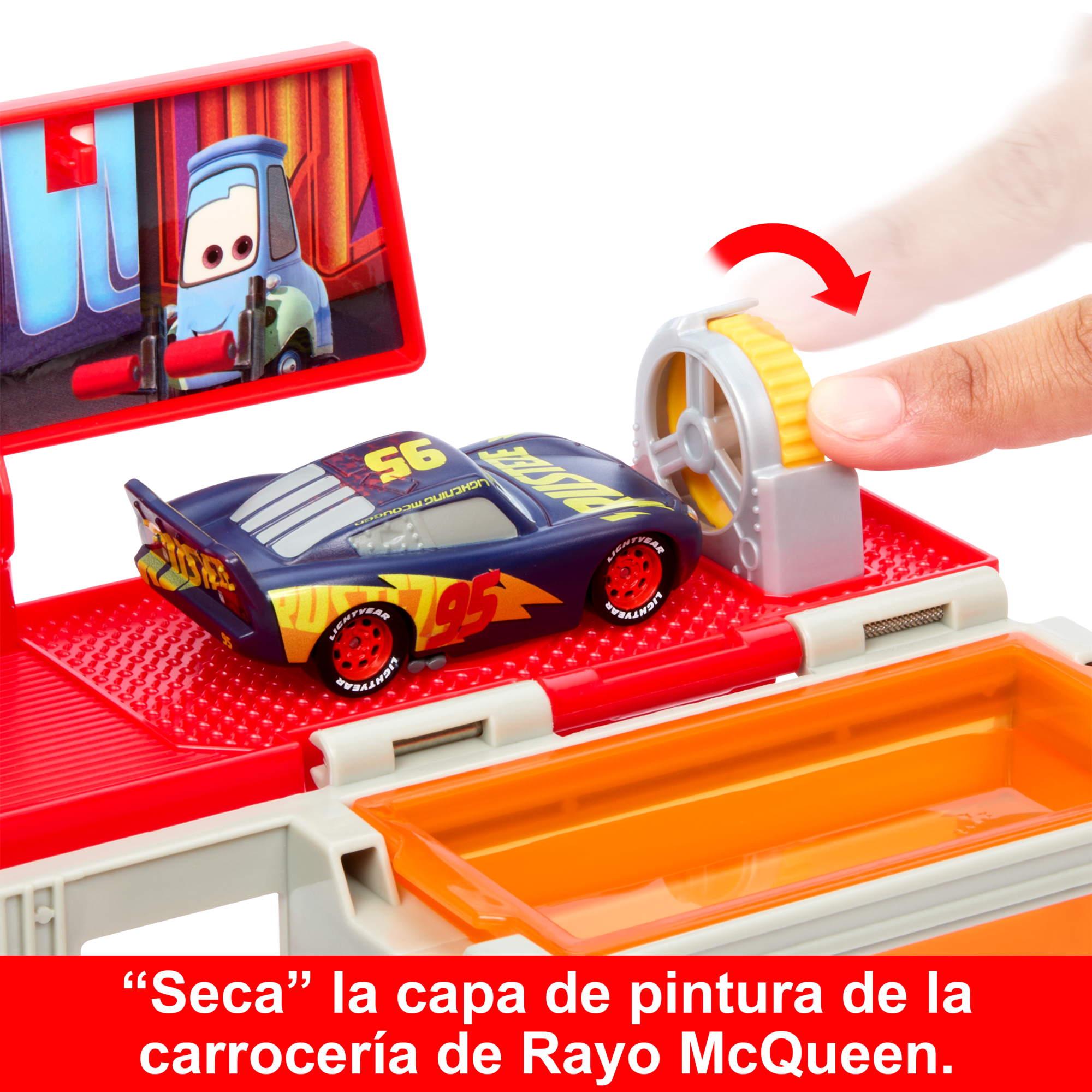 Disney y Pixar Mack Taller de pintura móvil Conjunto de juego con cambio de  color | Mattel