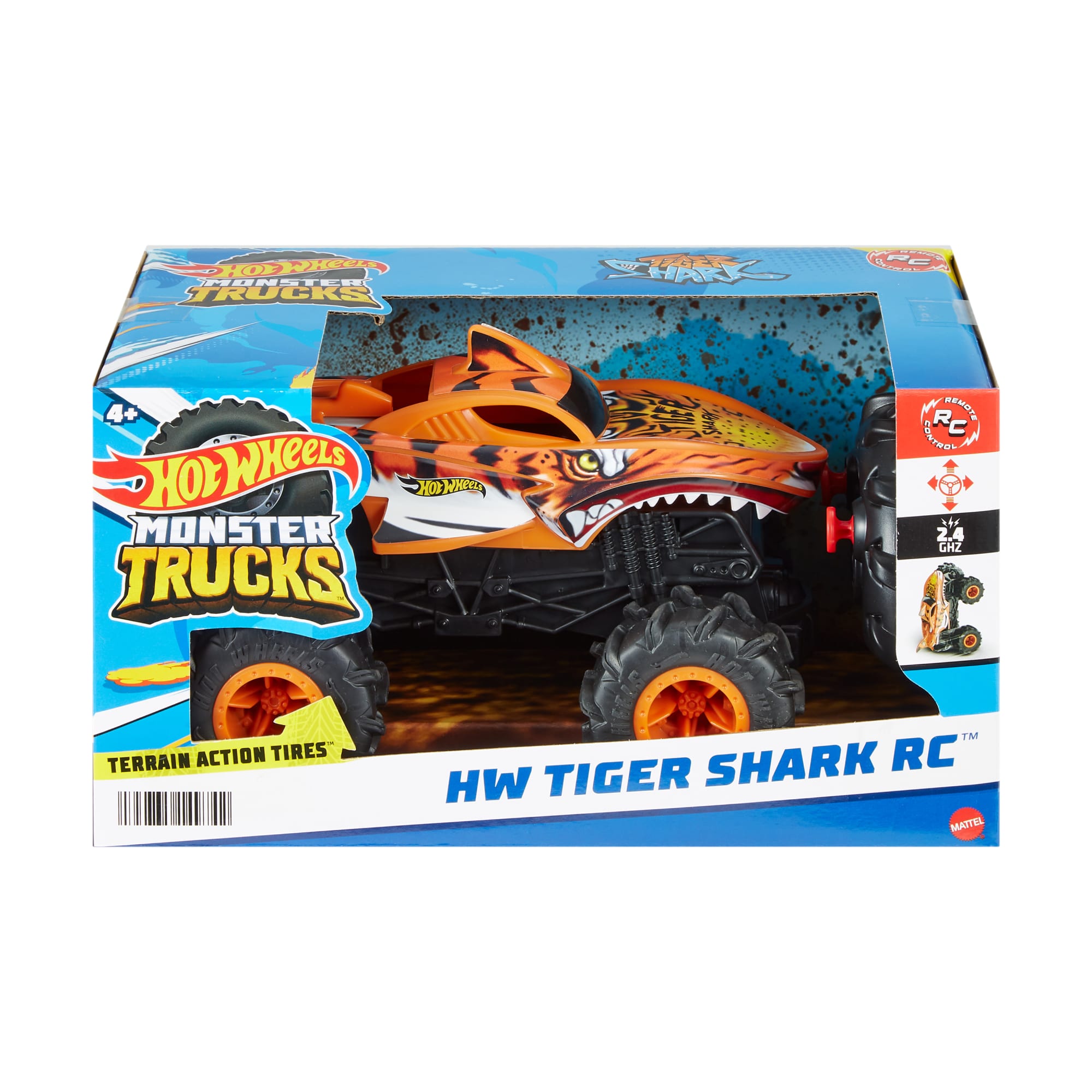 Monster Truck Macchina Squalo Hot Wheels Voiture Hot Wheels