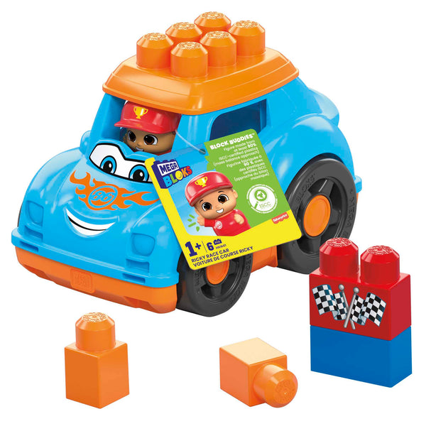 Mega Bloks Ricky Race Car MATTEL