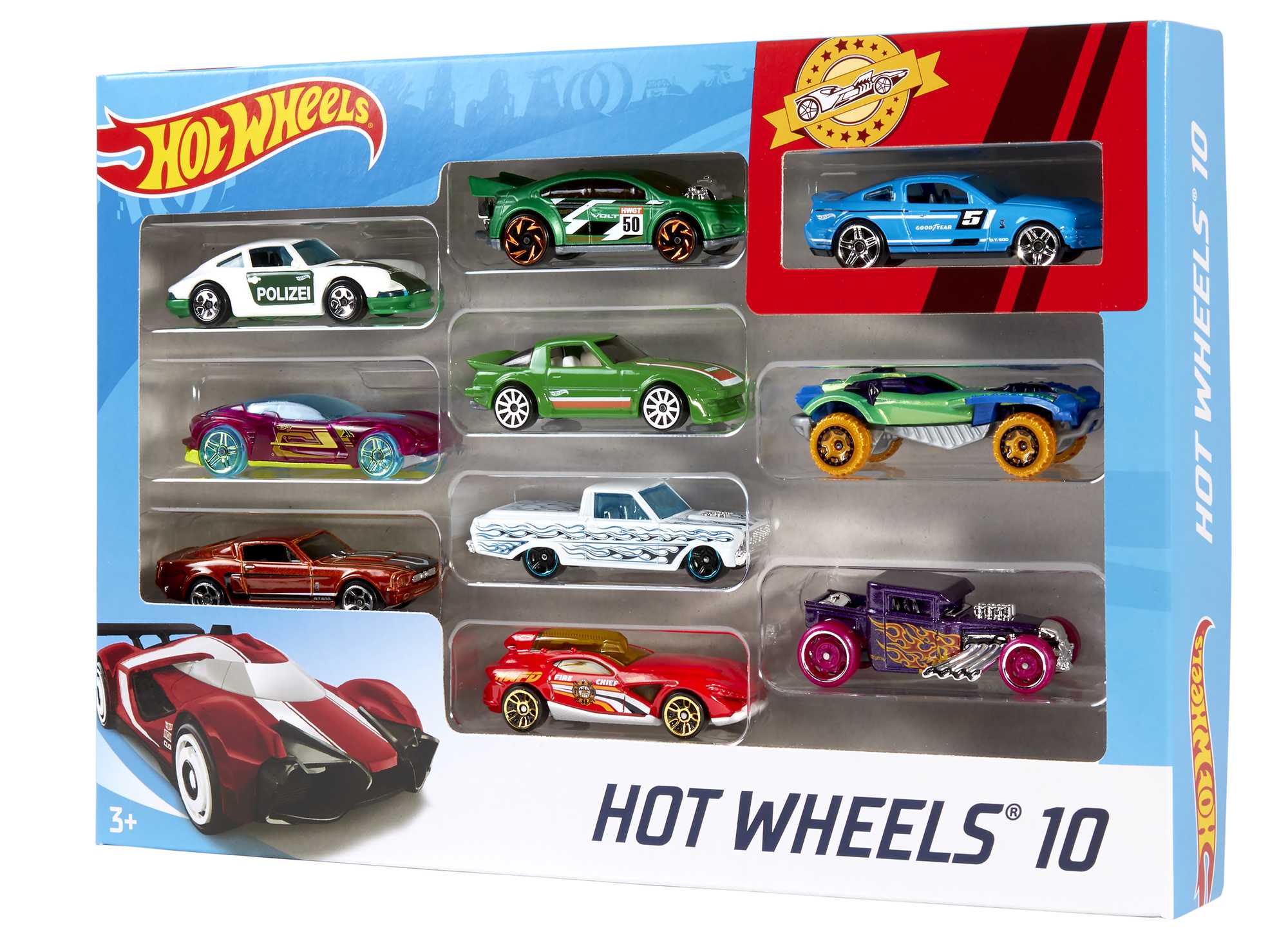 Lot de 16 étiquettes voiture Hotwheels