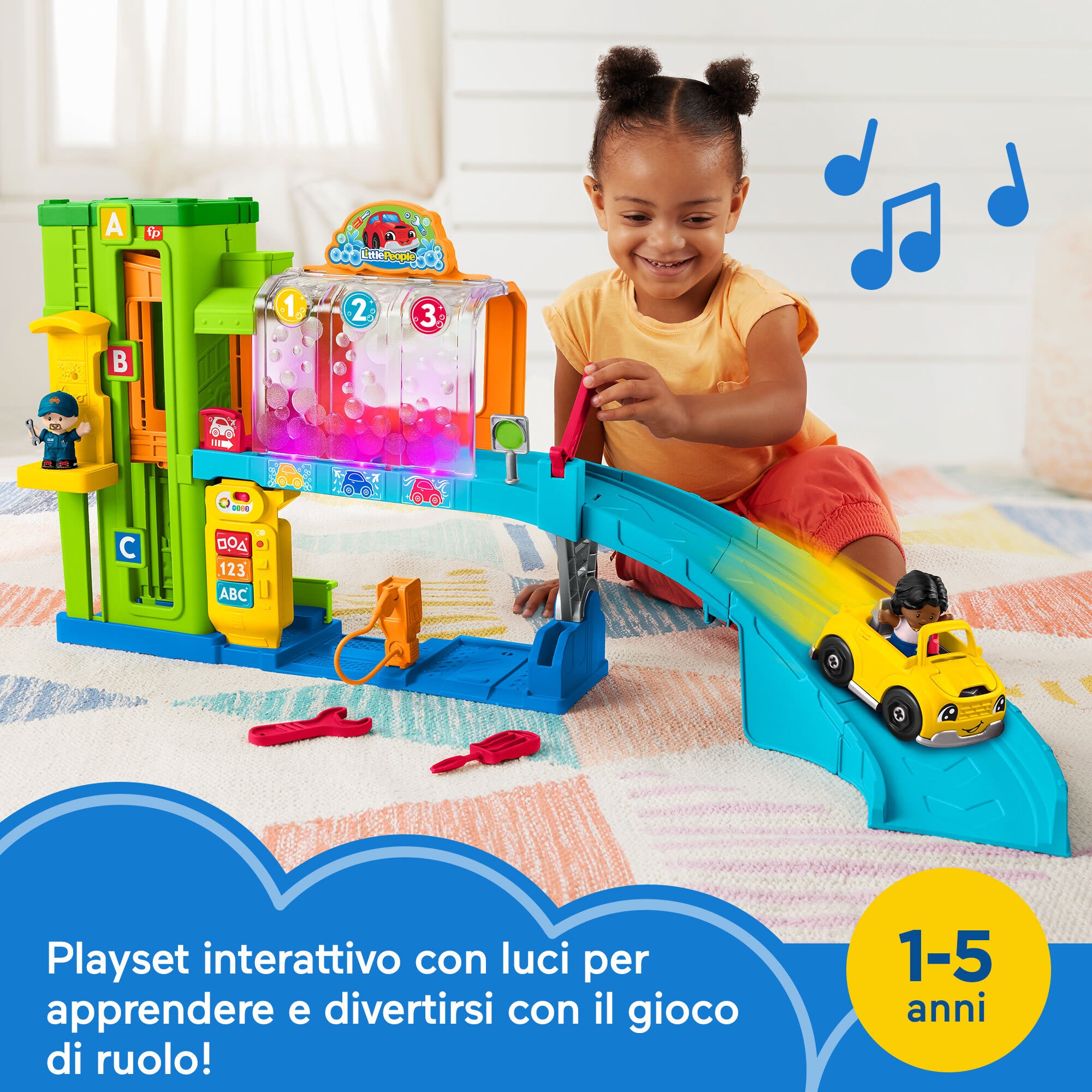 Fisher-Price Little People Playset Autolavaggio per bambini piccoli con ...