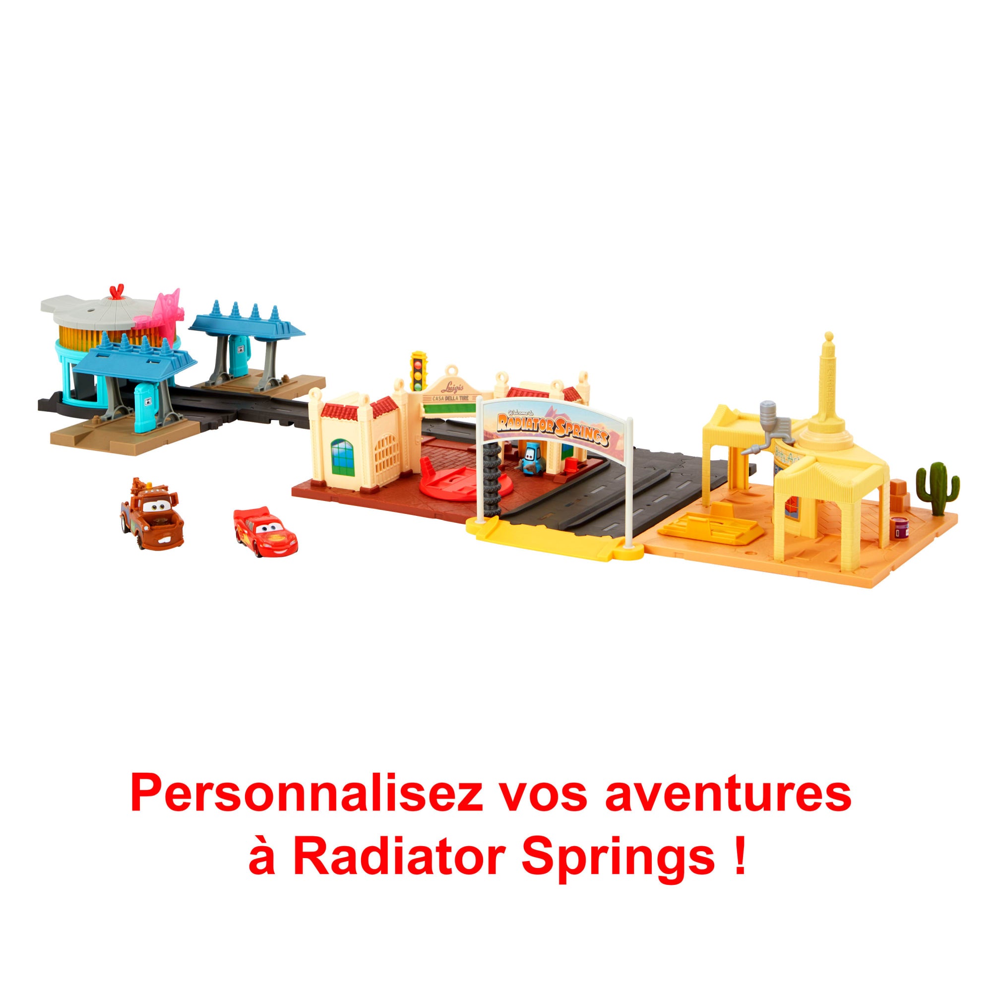 Circuit voitures Radiator Springs à emporter CARS : le coffret