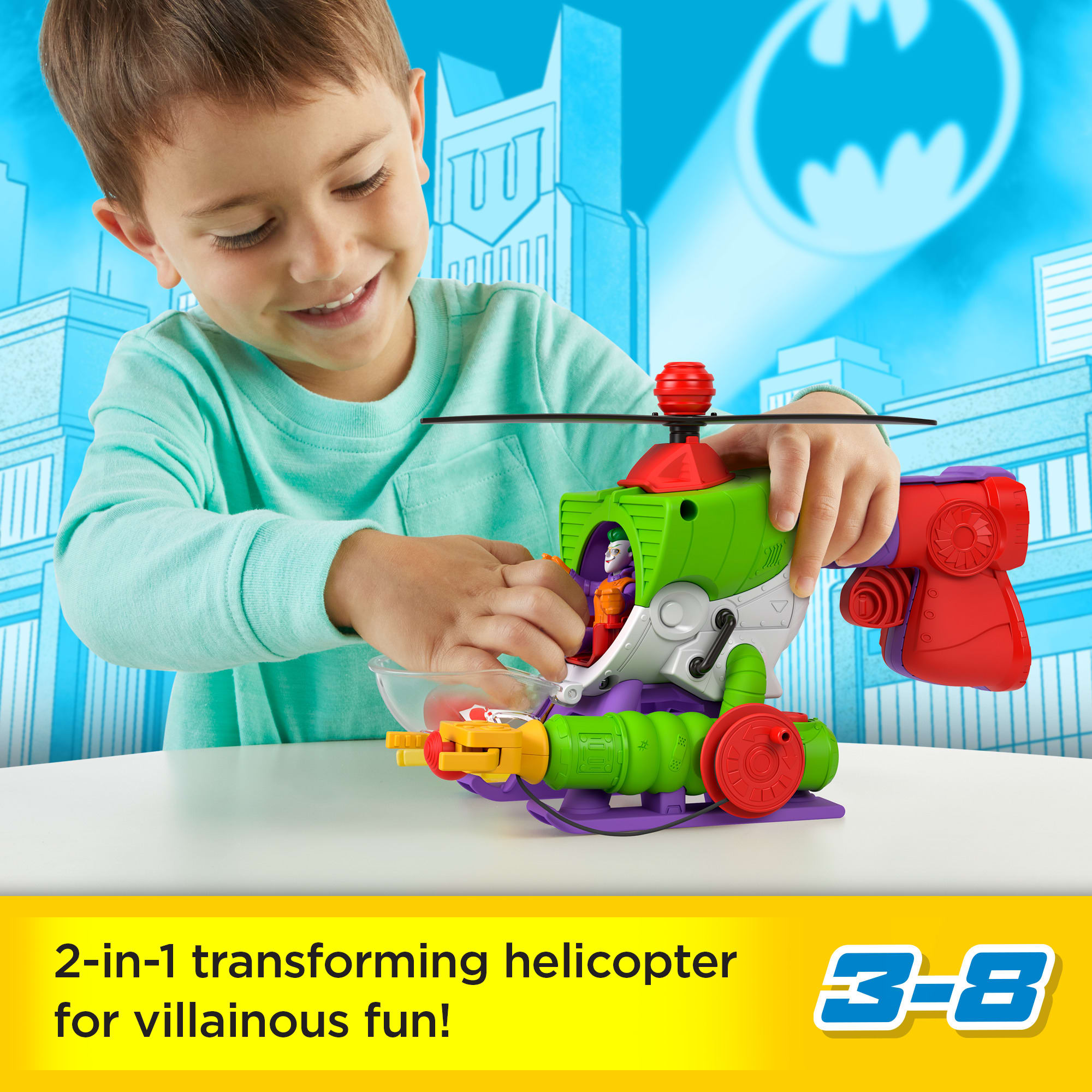 Imaginext Dc Super Friends The Joker Robo Copter | HMV09 | MATTEL