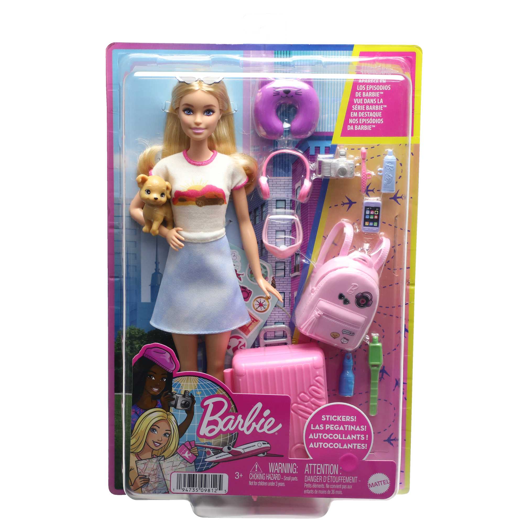 Mattel Barbie Accesorios Maleta Plateada Con Traje De Baño HJT42
