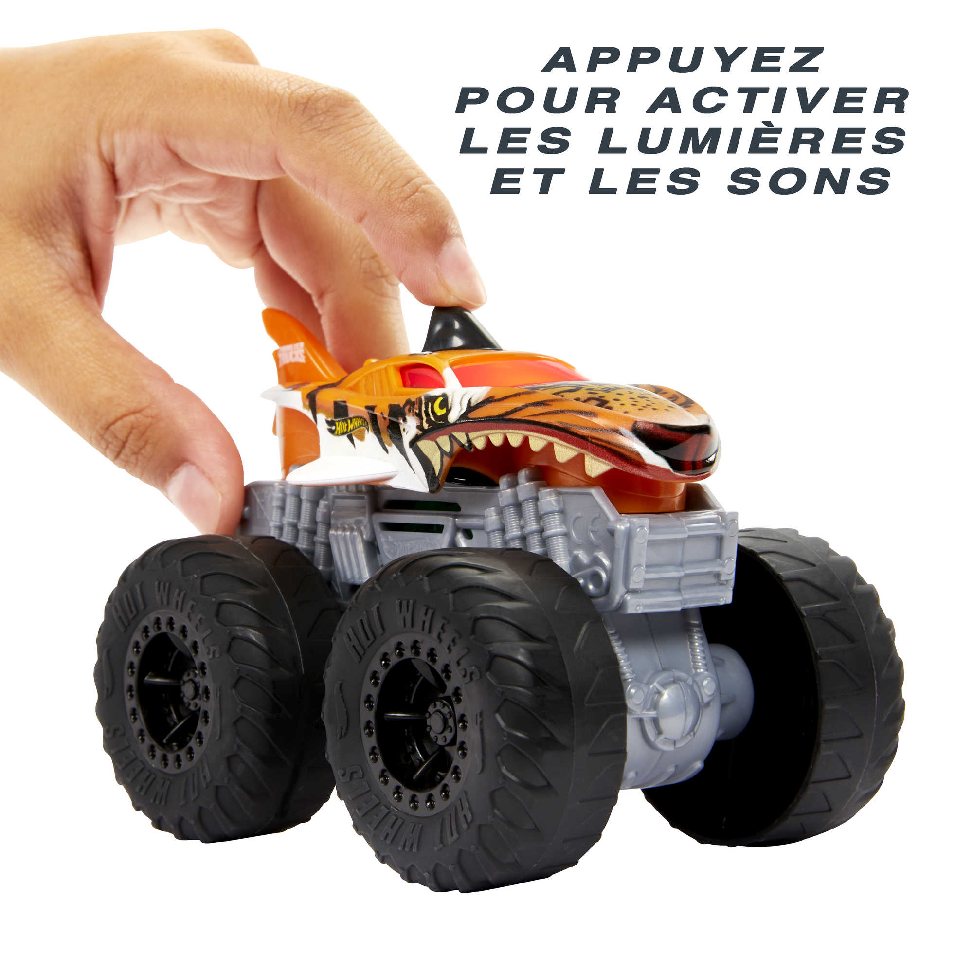Hot Wheels Monster Trucks Coffret de 8 véhicules aux roues géantes, jouet  de voiture pour enfant, emballage durable, HGX21
