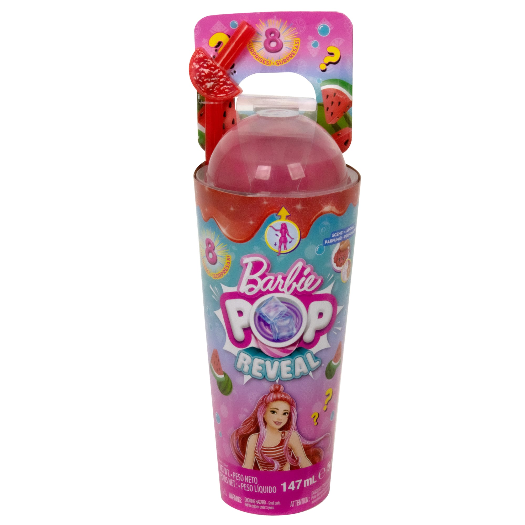 Barbie Pop Reveal Fruit Series Watermelon Crush Doll, HNW43