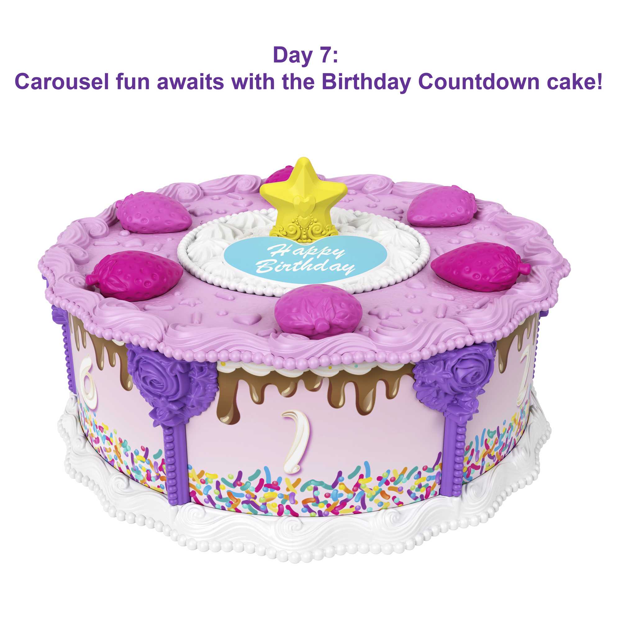 Polly Pocket Birthday Cake Advent Countdown Calendar for Birthday Week NEW  GYW06