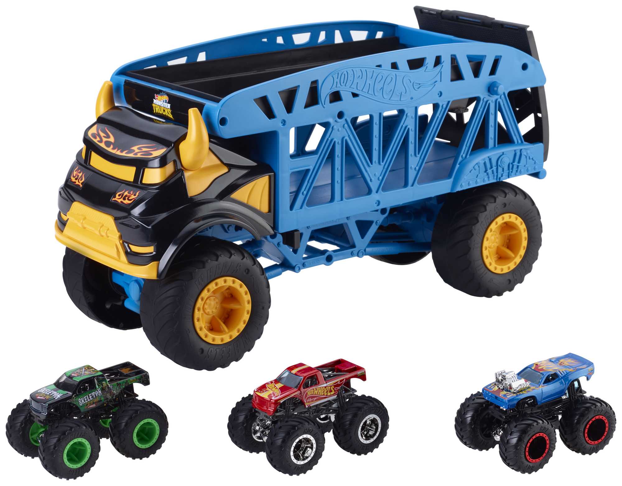 Hot Wheels Monster Trucks Monster Mover+3 Trucks Vehicle GGB64