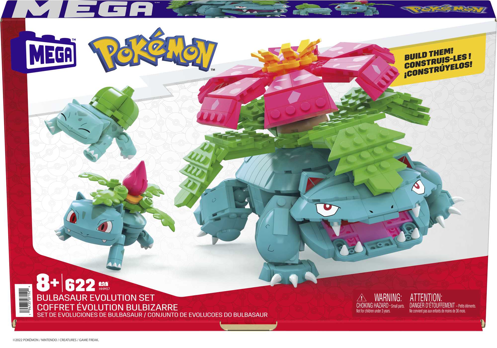 Pokémon Conjunto de Evoluções Bulbasaur, Ivysaur e Venusaur - Pirlimpimpim  Brinquedos