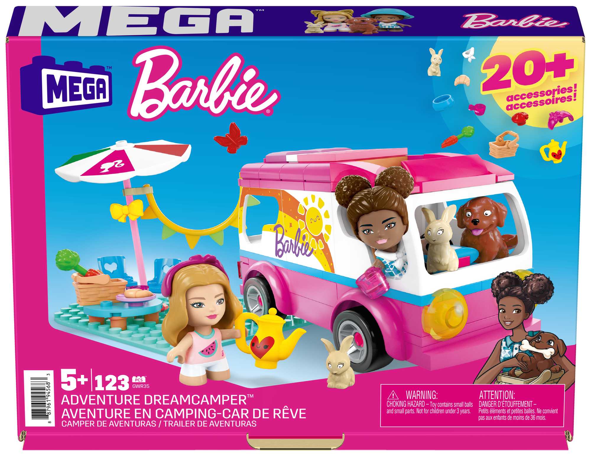 Barbie MEGA™ Barbie® – Aventure en camping-car de rêve - 1 ea