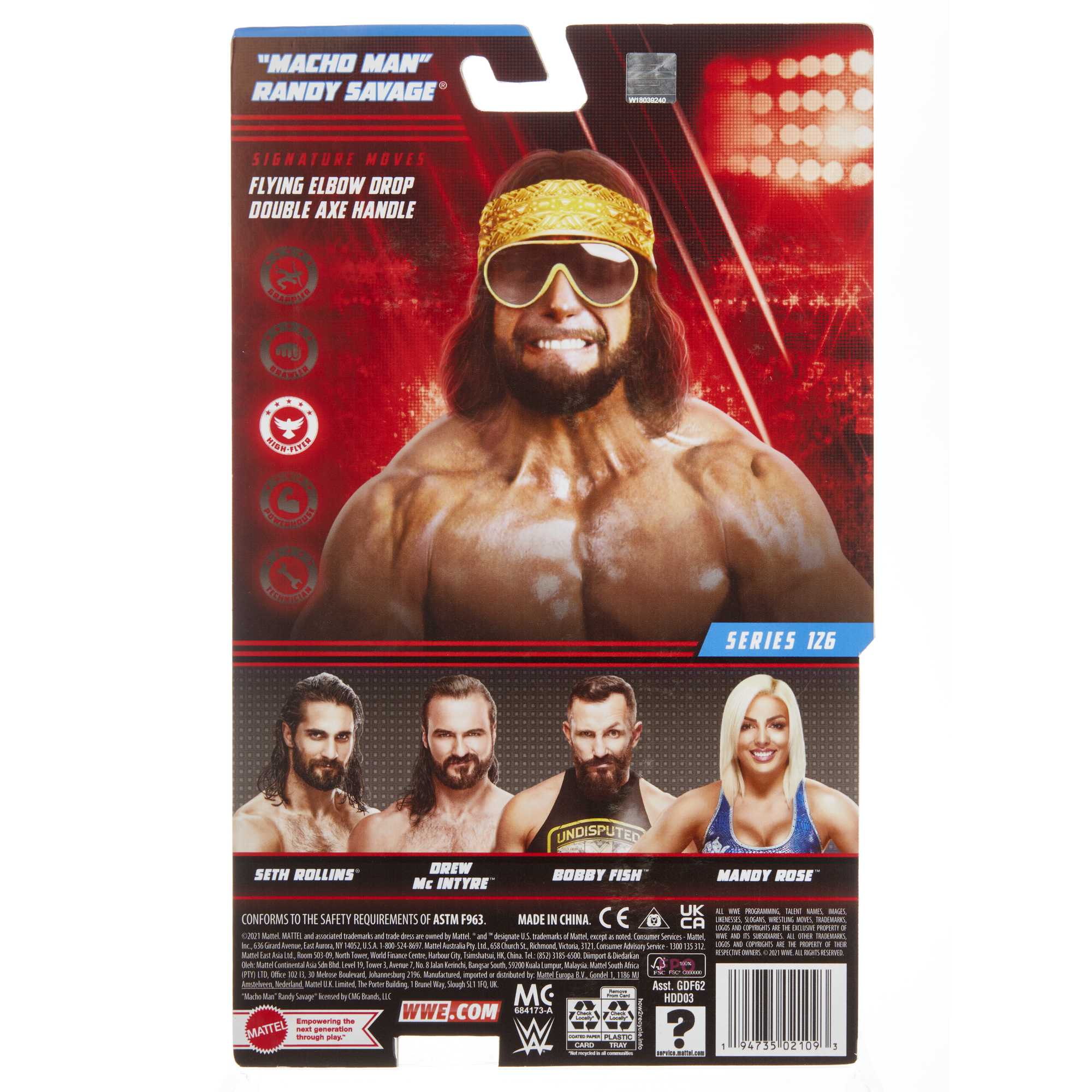 WWE 'Macho Man' Randy Savage Action Figure, HDD03