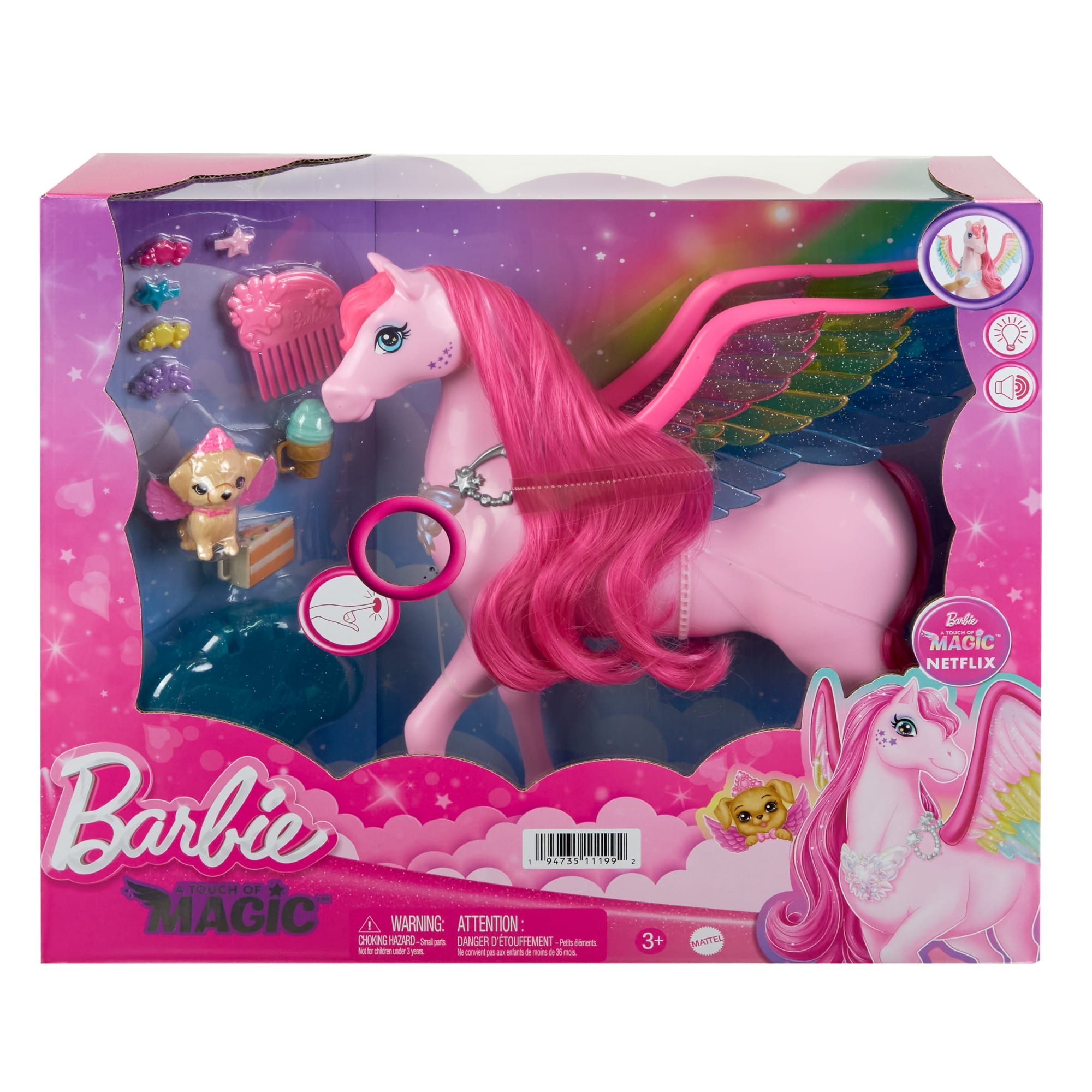 D' Akemi - BARBIE UNICORNIO LUCES MAGICAS Que tu hija