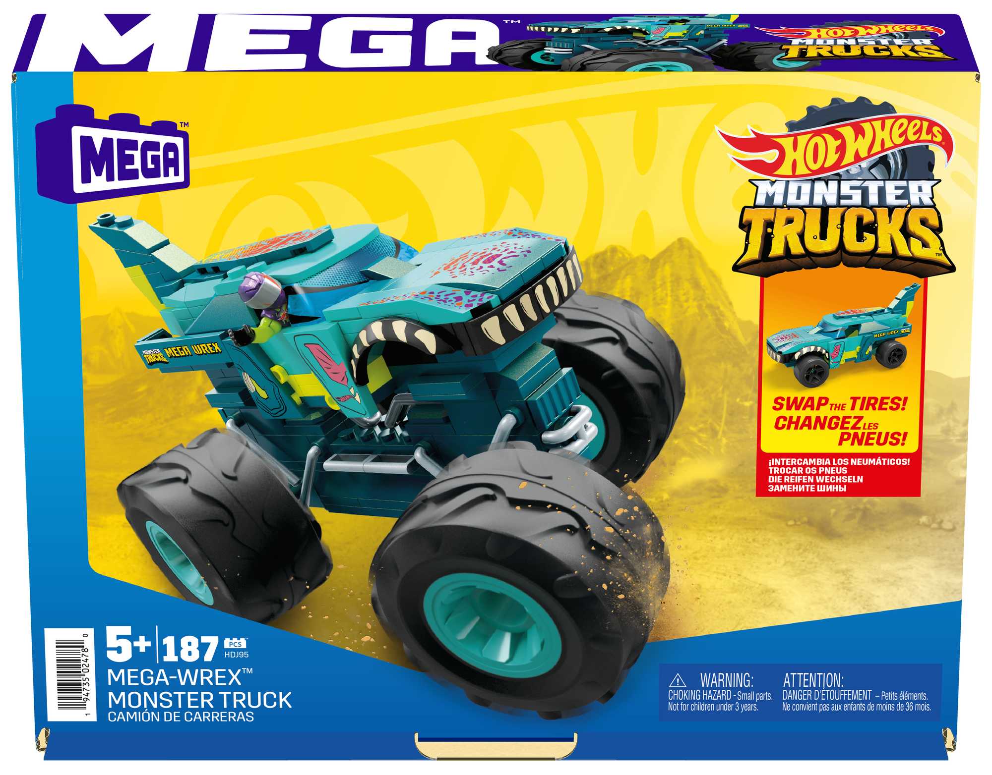 MEGA Construx - Monster Truck Wrex Hot Wheel - Coffret de