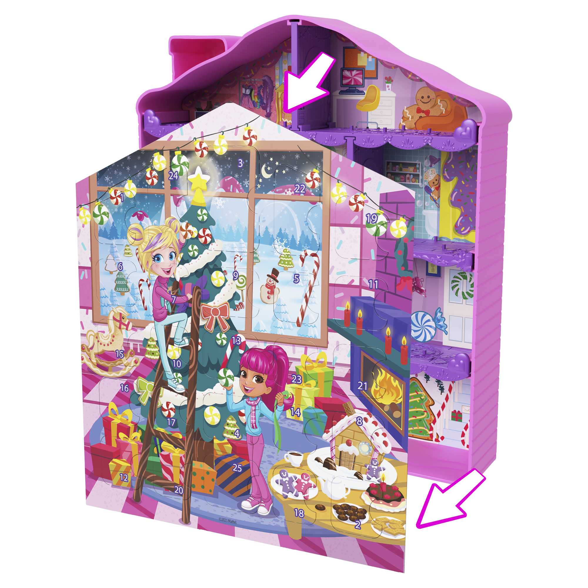 Polly Pocket – Calendrier de l'Avent Mattel : King Jouet, Calendriers de l' Avent Mattel - Fêtes, déco & mode enfants