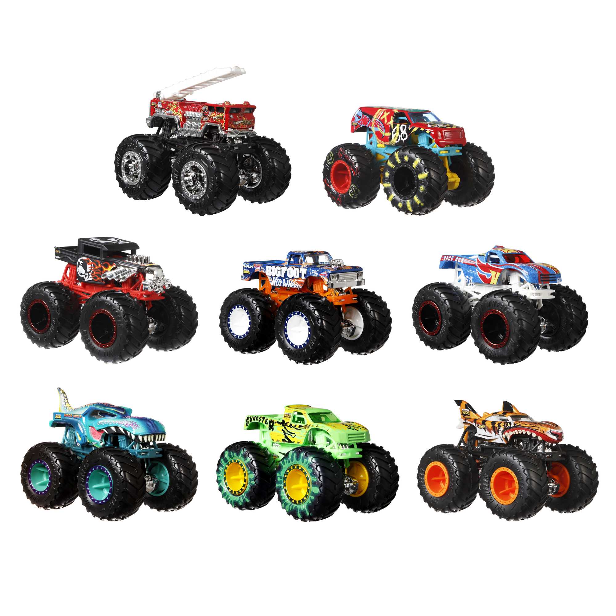 Hot Wheels Monster Trucks Live 8-Pack HDB12 MATTEL GB
