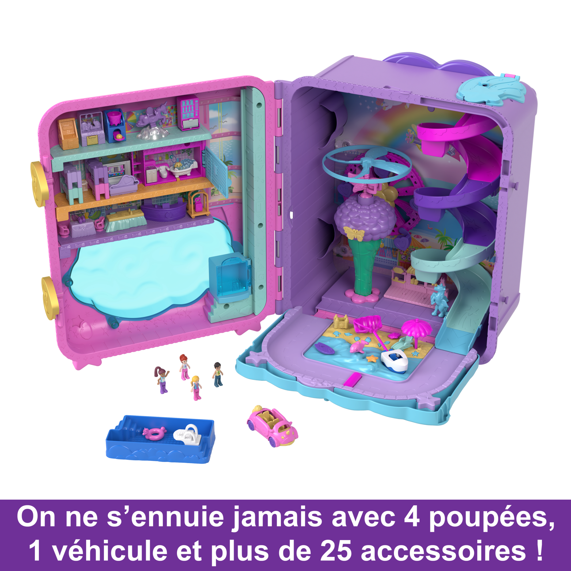 Polly Pocket Coffret Valise Polly Pocket Pollyville I HKV43 I MATTEL