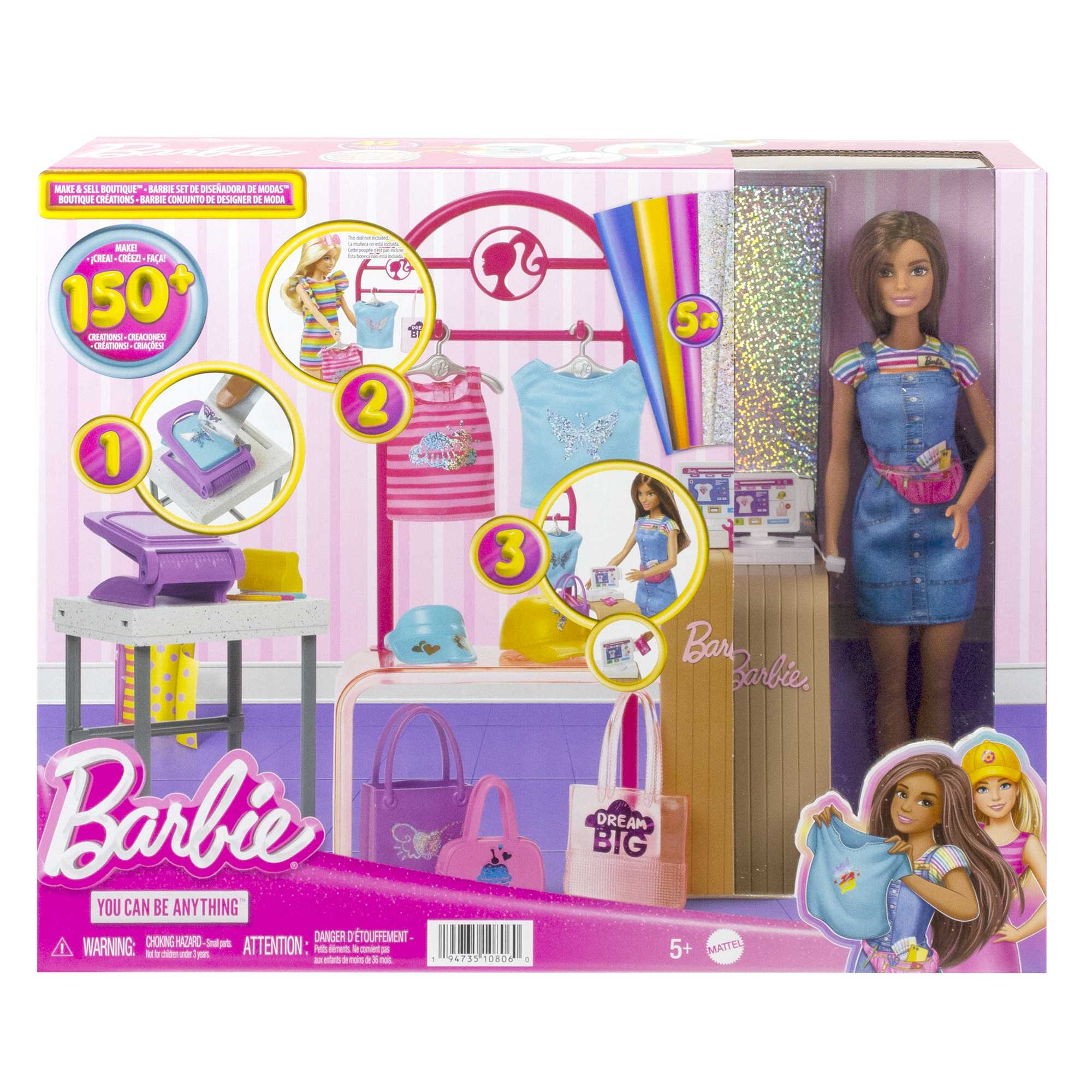 Barbie basic coffret vêtements accessoires Customisation T7754 Jouet
