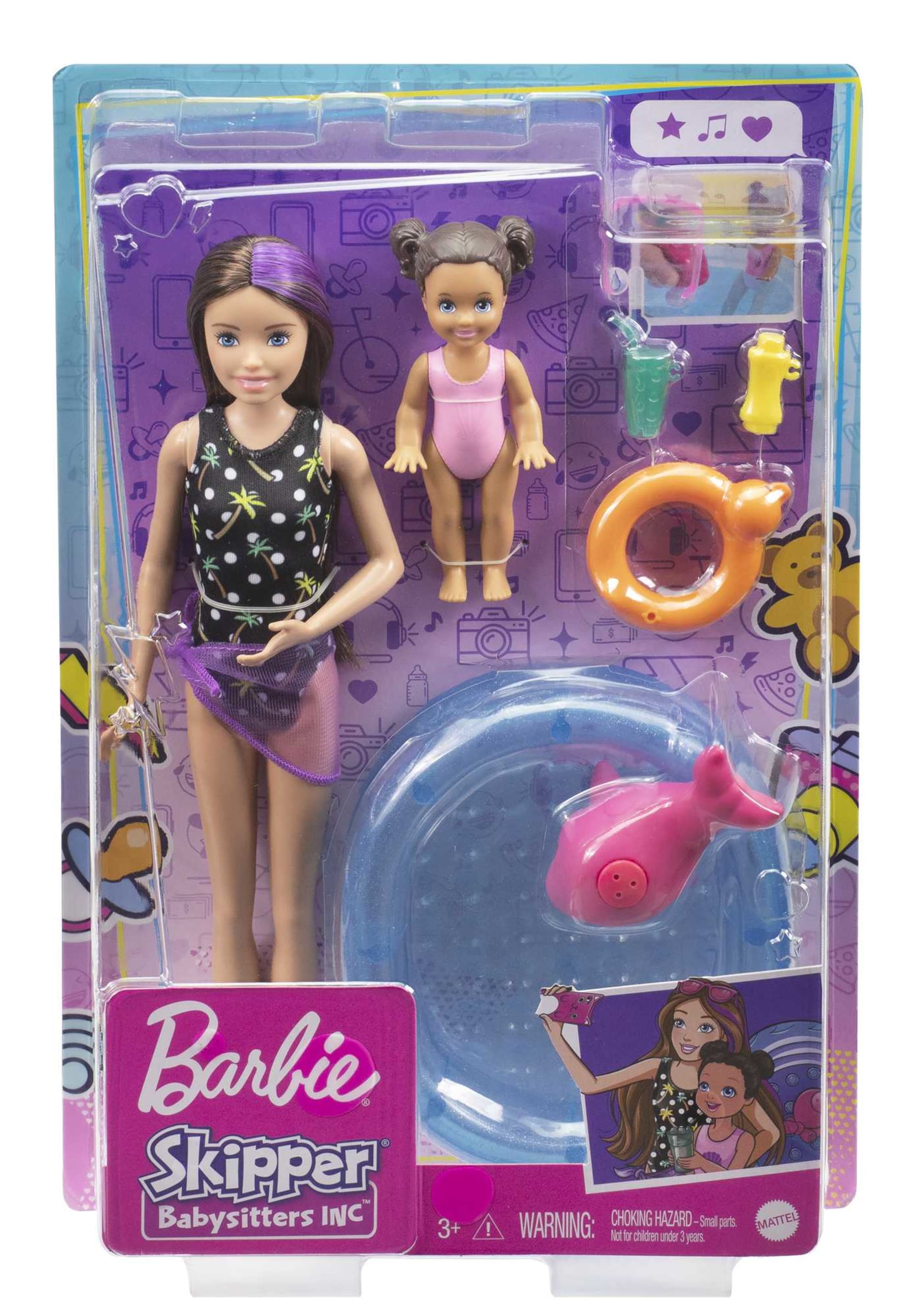 Barbie Skipper Babysitter – Bebè e Piscinetta, GRP39