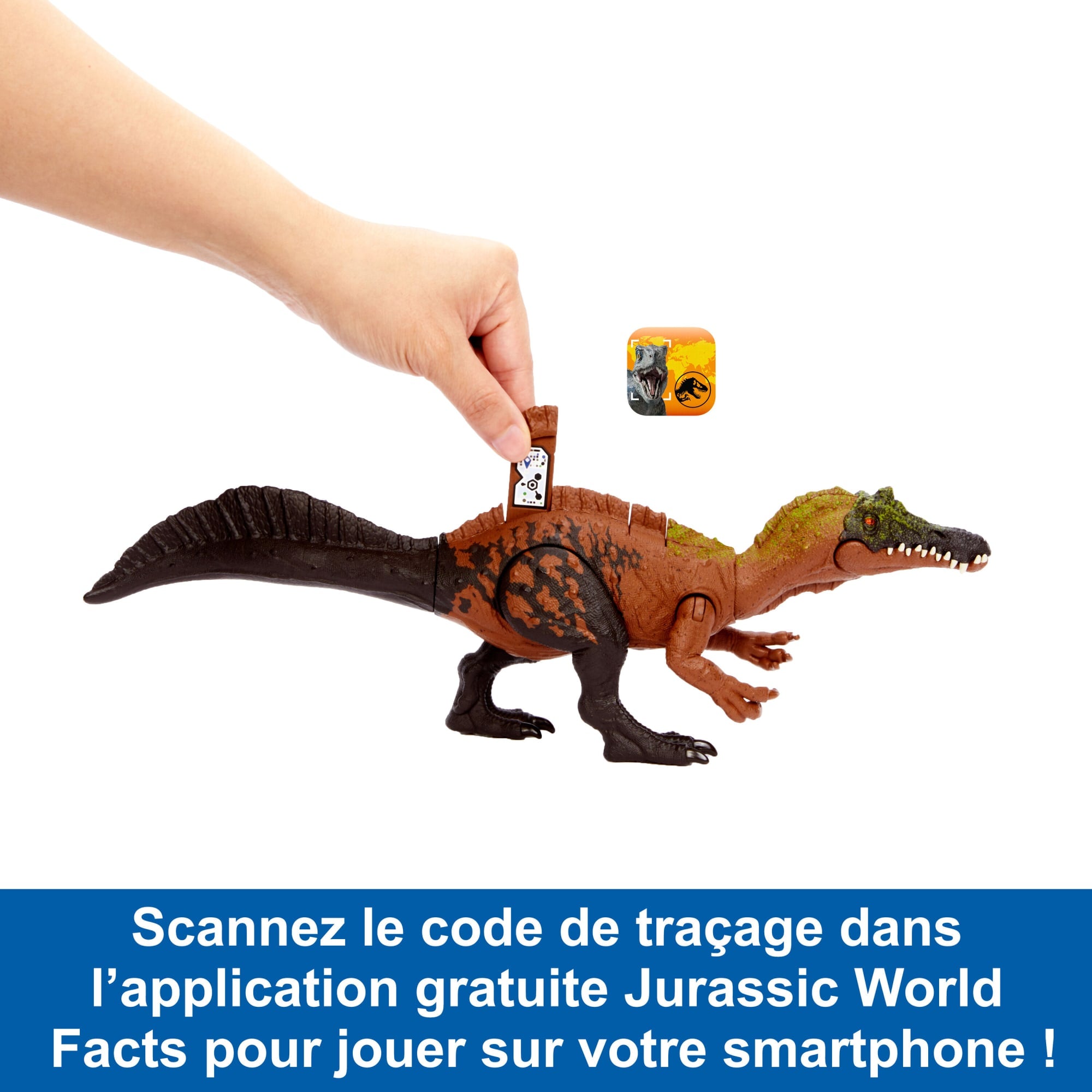 Grande Figurine Articulée de Dinosaure Sarcosuchus de Jurassic