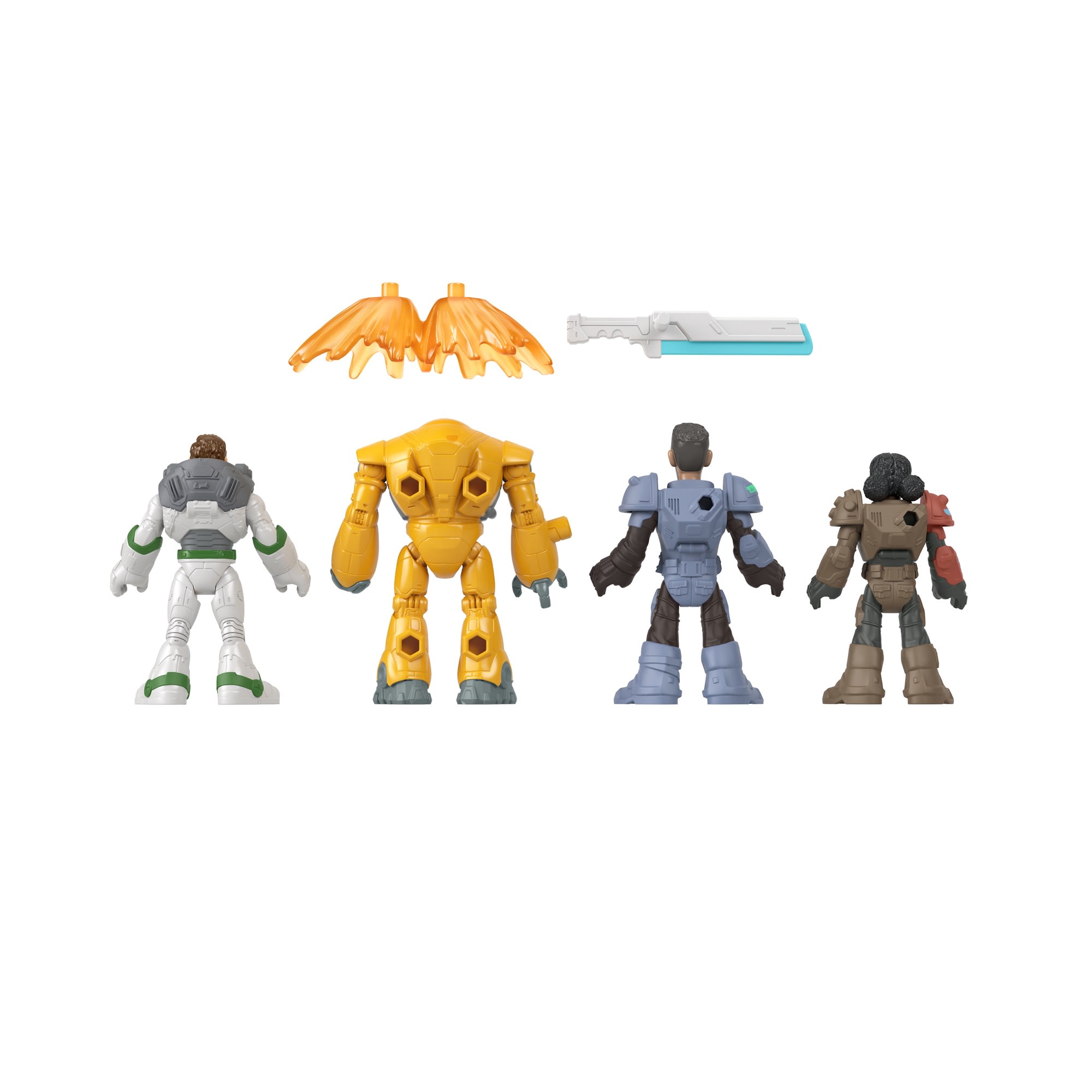 Fisher-Price Imaginext Soldati ZAP Junior – Set 4 Personaggi Snodati Da Lightyear, Giocattolo 3+ Anni