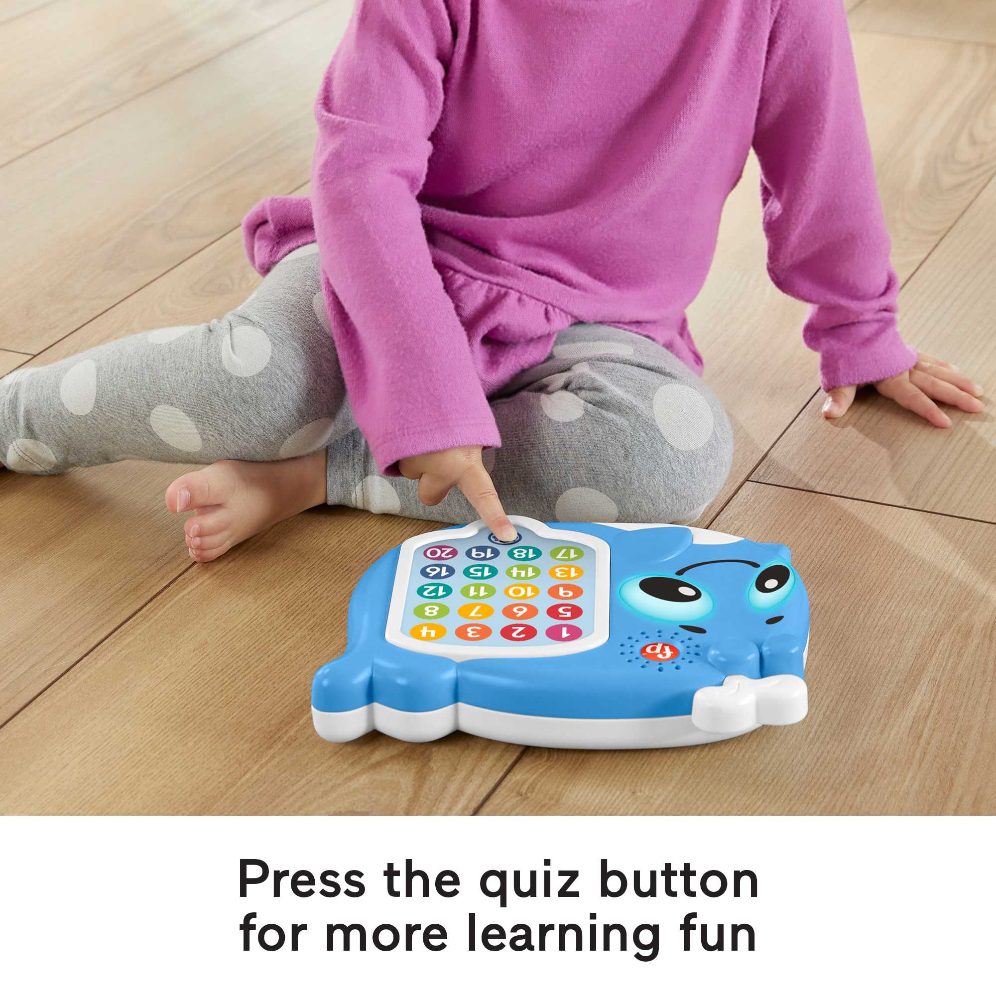 Fisher-Price Linkimals 1-20 Count & Quiz Whale, Interactive Musical