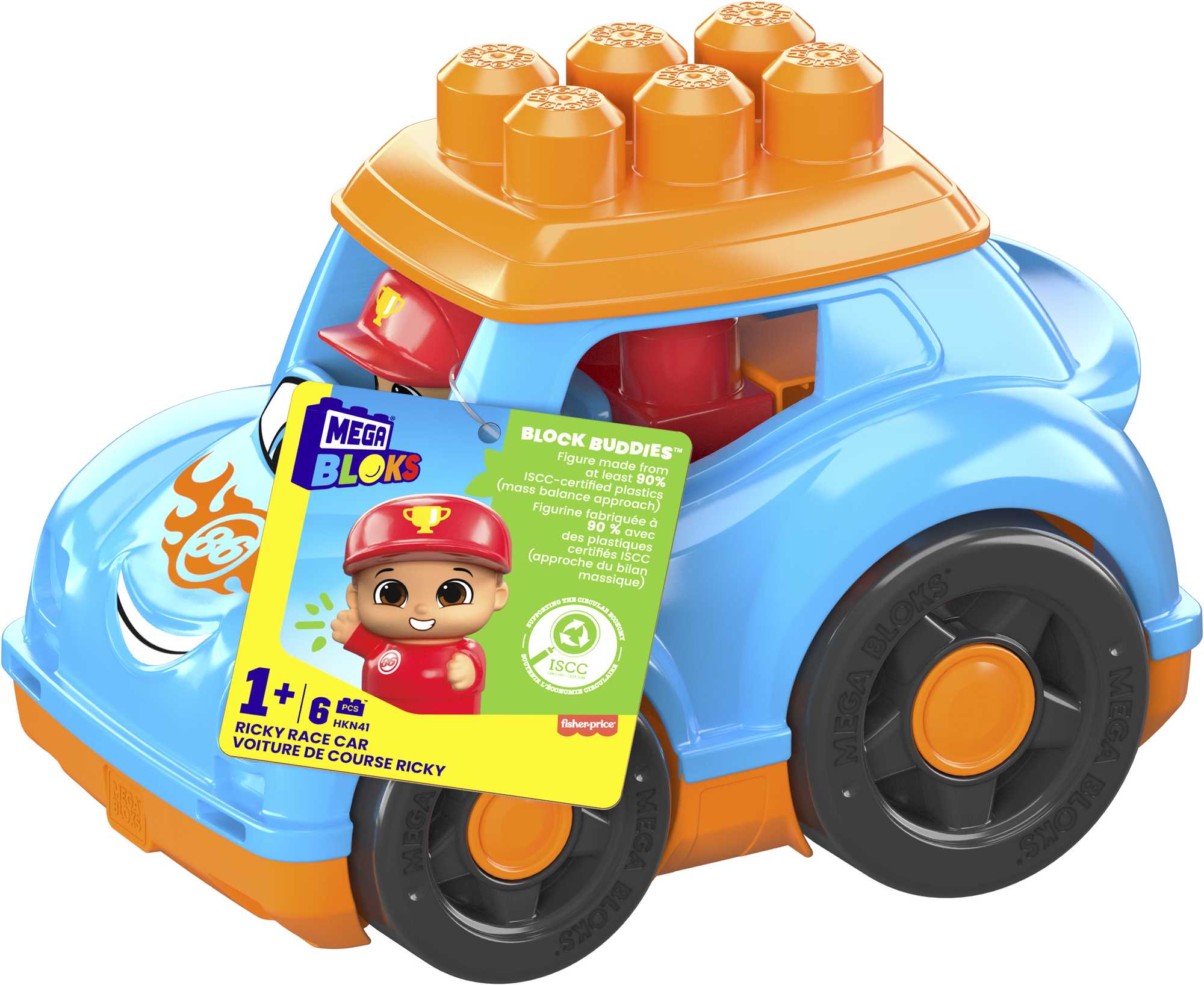 Mega Bloks Ricky Race Car | MATTEL