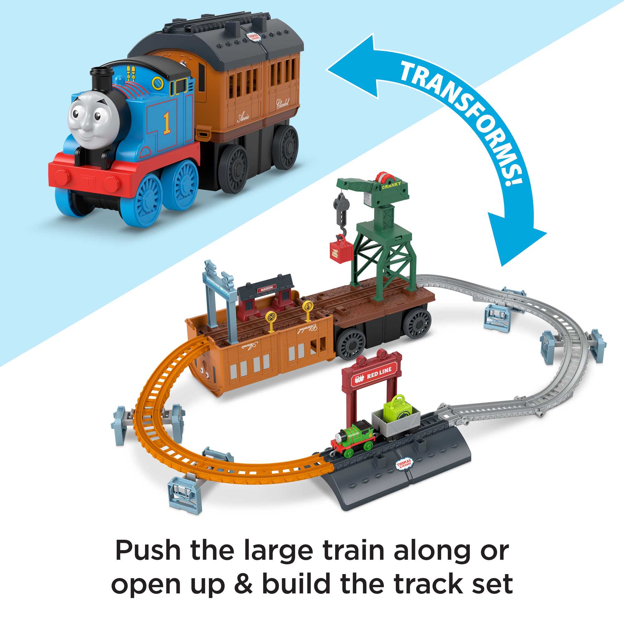 Thomas Rotating Set Thomas & Friends 2-in-1 Transforming Thomas Playset | MATTEL
