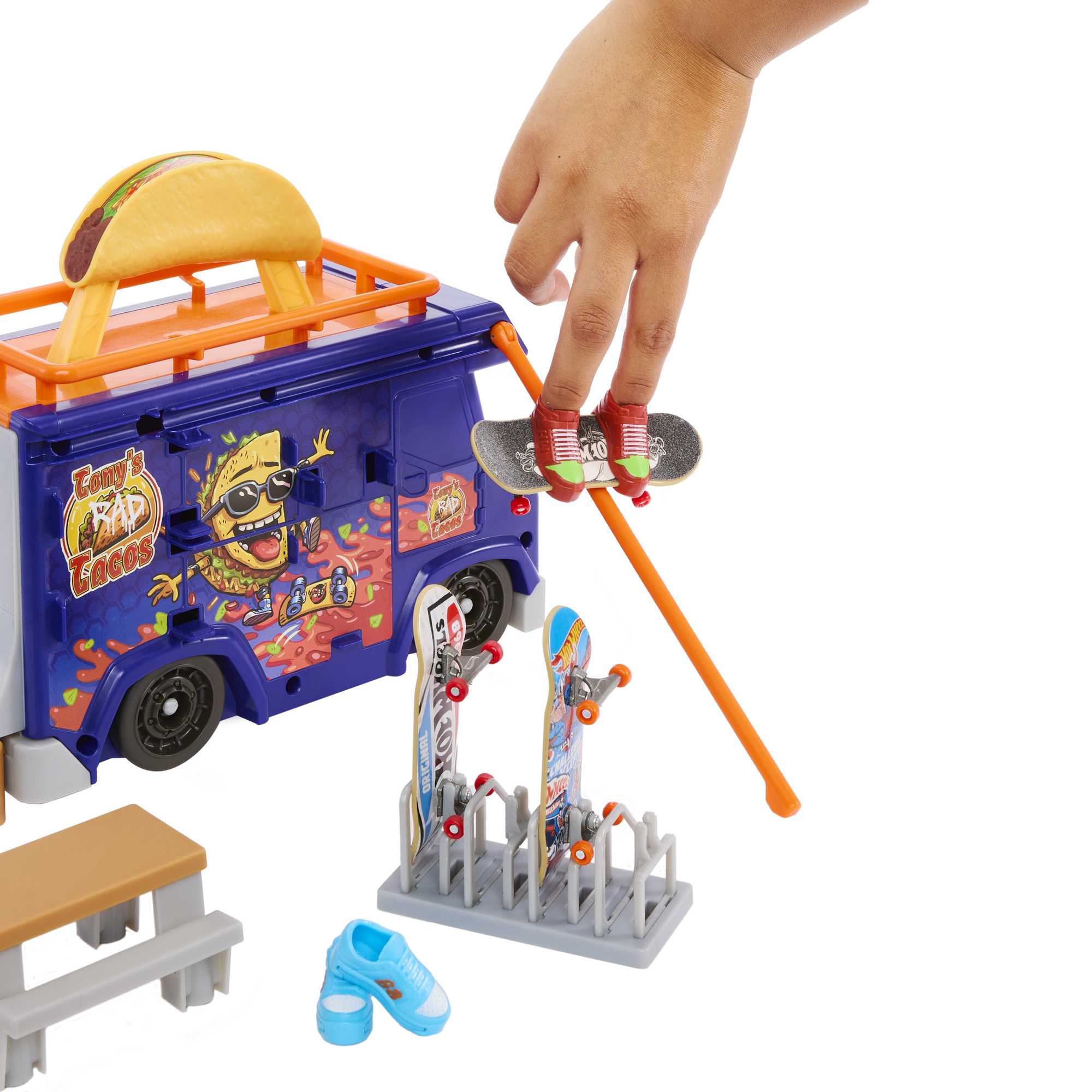 Hot Wheels Skate Taco Truck Play Case | HMK00 | MATTEL