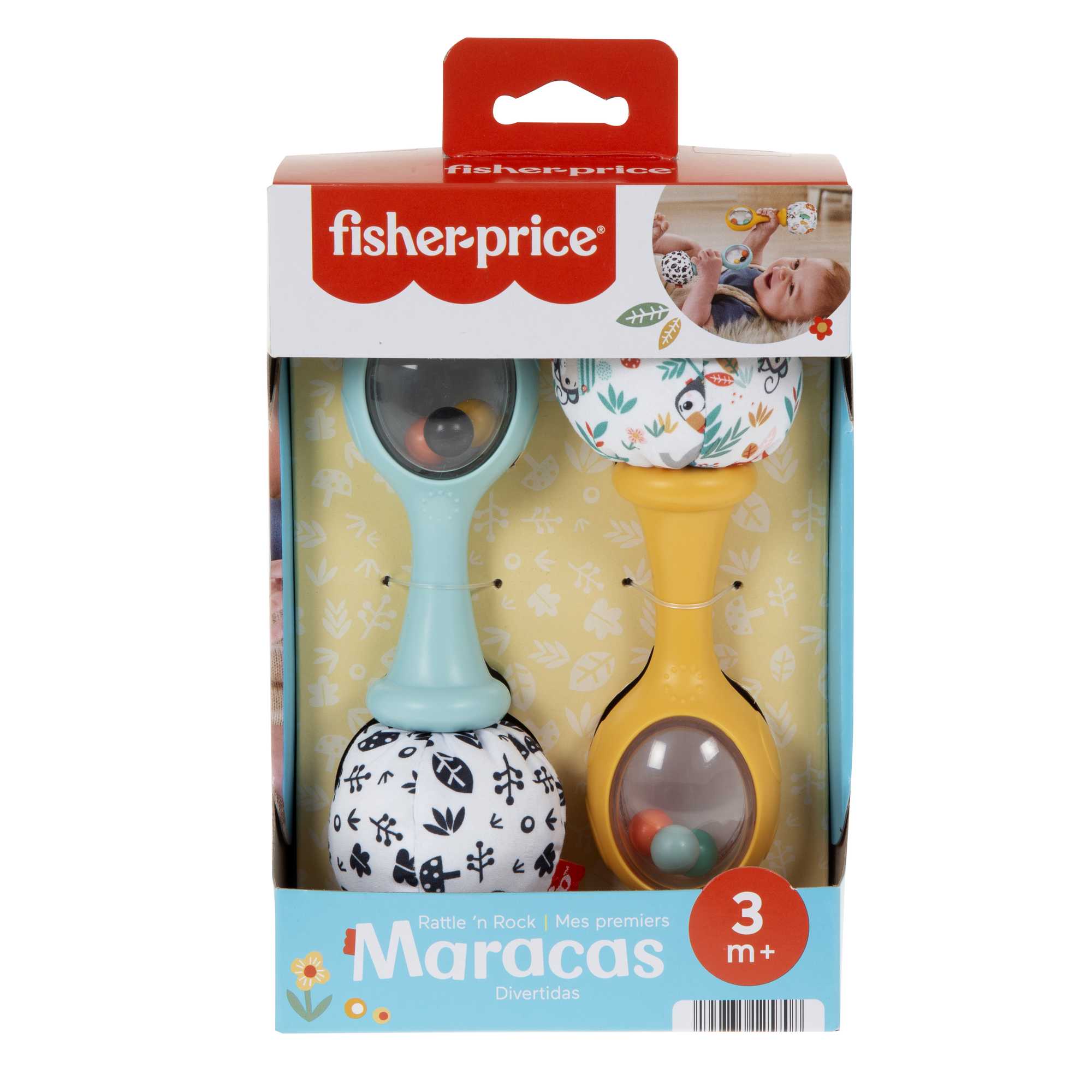 Fisher-Price Maracas musicales, juguete y sonajero para bebé
