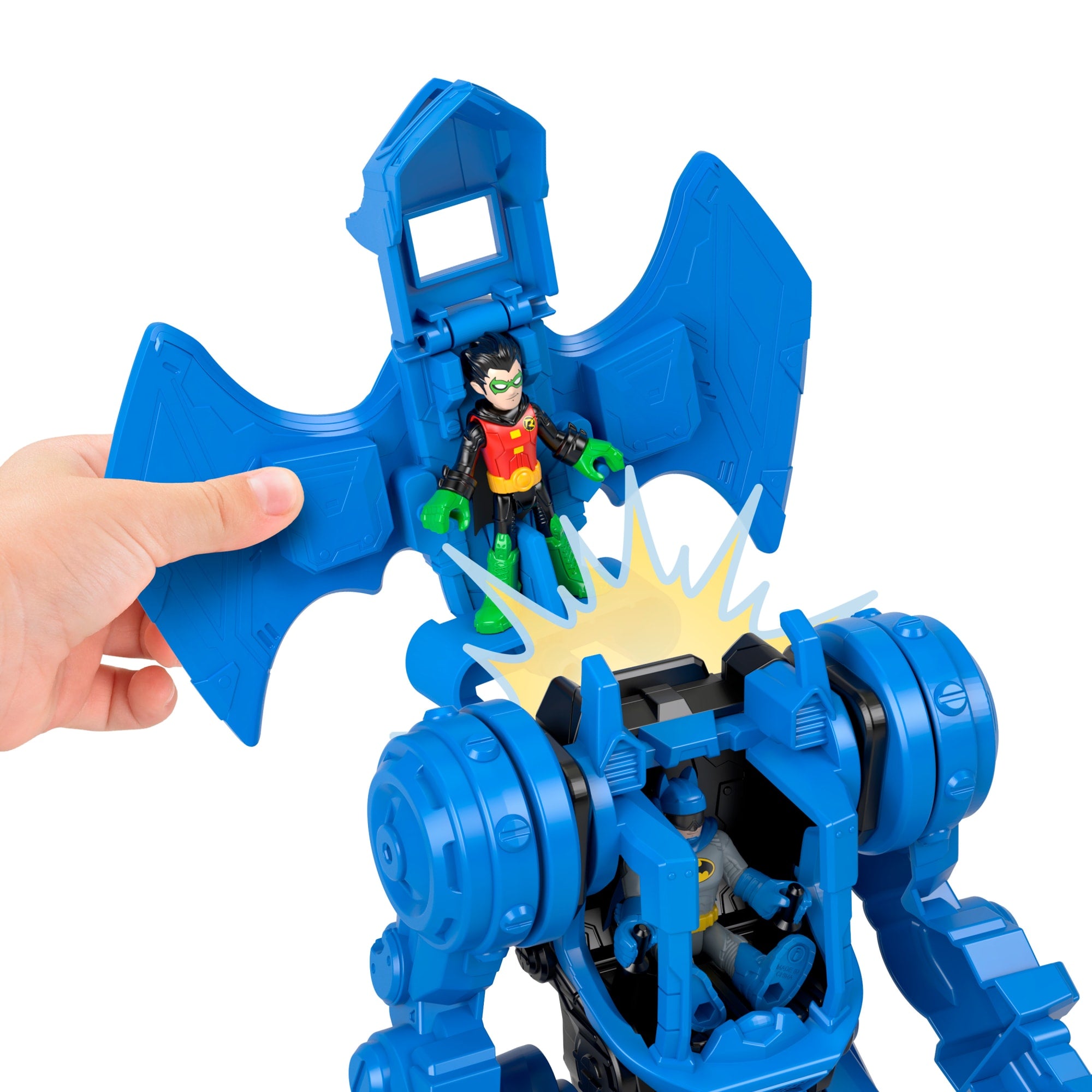 Conjunto de juego Centro de mando robótico de Batman de DC Super Friends de  Imaginext con robot desmontable de 25,4cm | HML02 | MATTEL