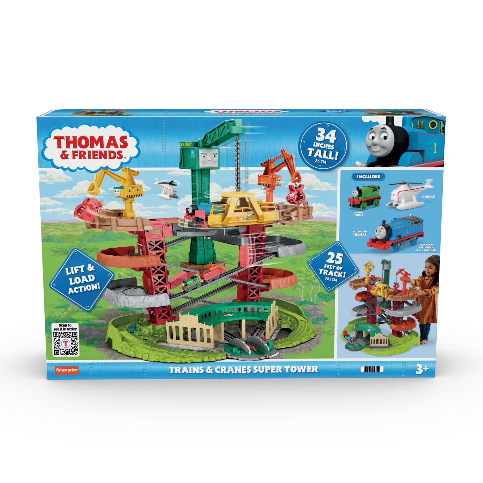 Thomas & Friends Trains & Cranes Super Tower | GXH09 | MATTEL