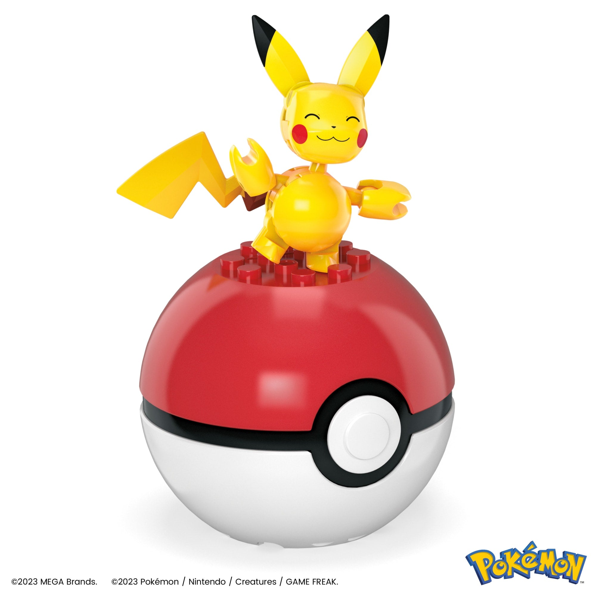 MEGA Pokémon Set da costruzione giocattolo con 4 action figure e 1 Poké  Ball (79 pezzi) per bambini, HPX92
