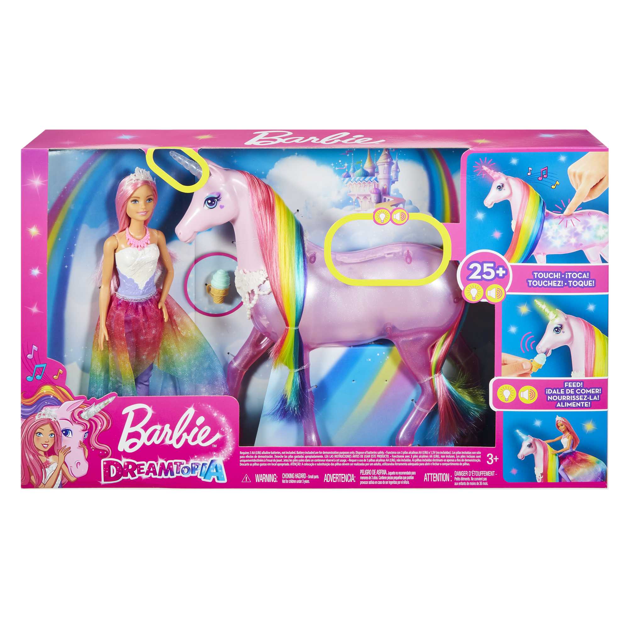 Los mejores Juguetes en un solo lugar! on Instagram: ¡¡BARBIE UNICORNIO!!  Y donde están las fanáticas de los unicornios y de Barbie??? con su  hermoso cintillo y sus extensiones de colores, además
