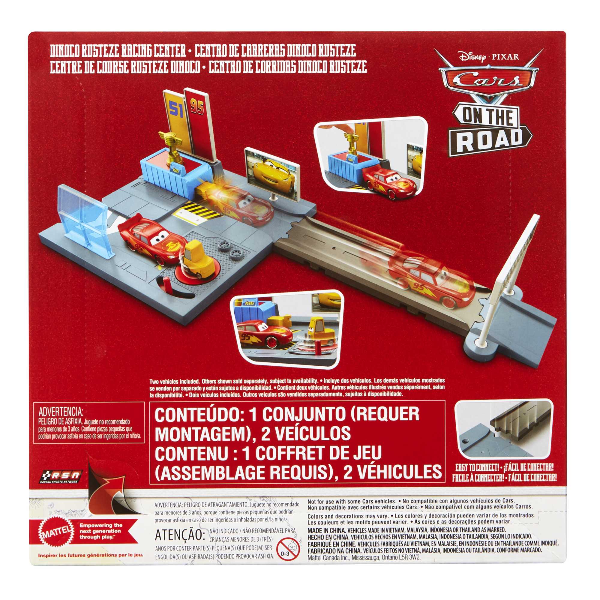 Cars 3 Rust Eze Racing Center Screen Disney and Pixar Cars On The Road Dinoco Rusteze Racing Center | HGV69 ...