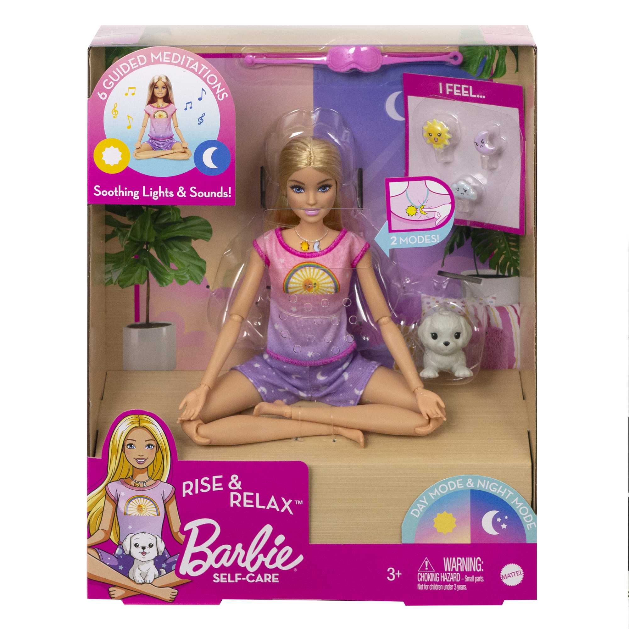 Barbie Self-Care Rise & Relax Doll (Light Skin Tone) | HCN08 | MATTEL