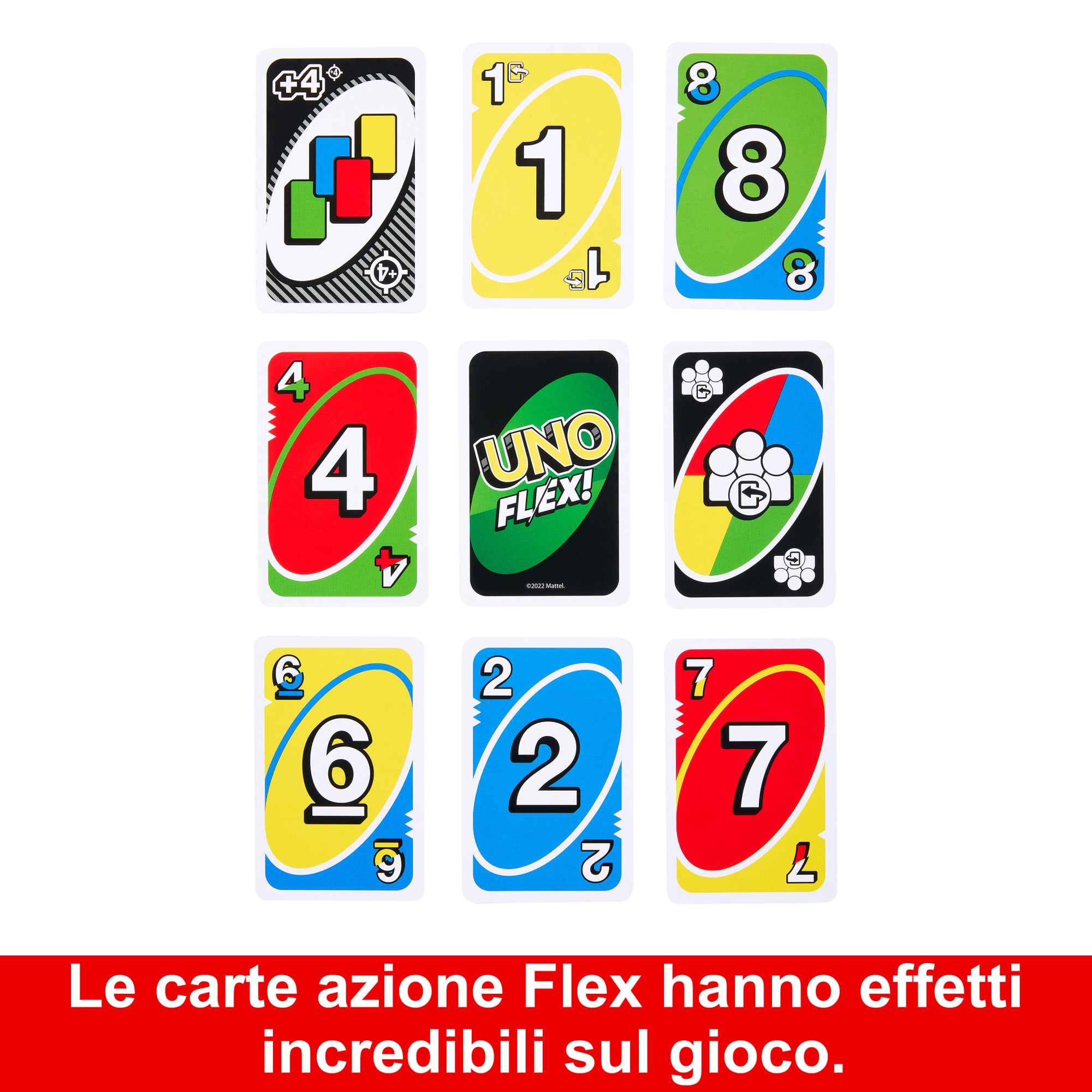 Mattel Games - UNO, Gioco di Carte per Famiglie e Bambini 7+Anni, W2087  Original Single