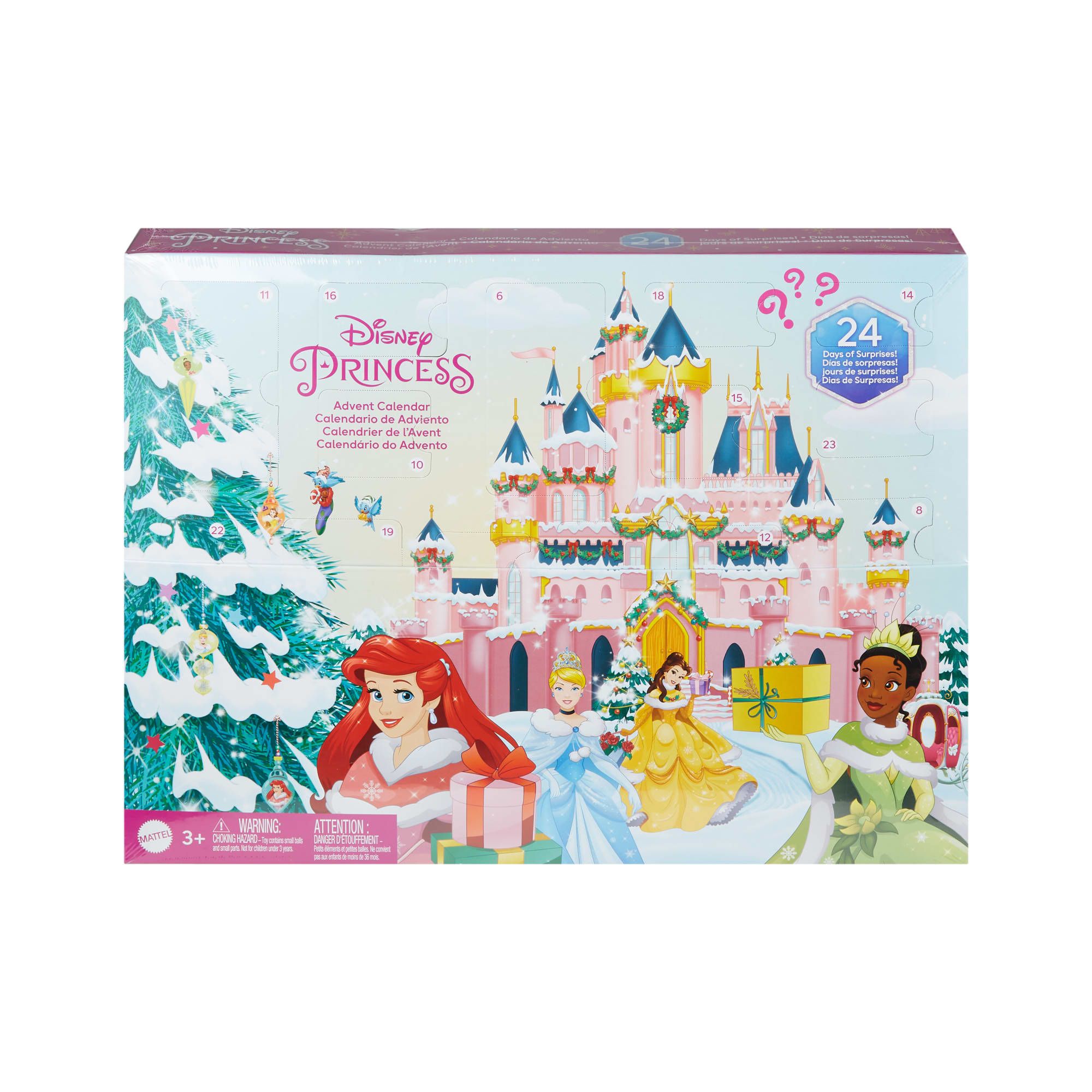 Disney Princess, Calendario dell'Avvento con 24 regali, regali per bambini  e bambine, HLX06