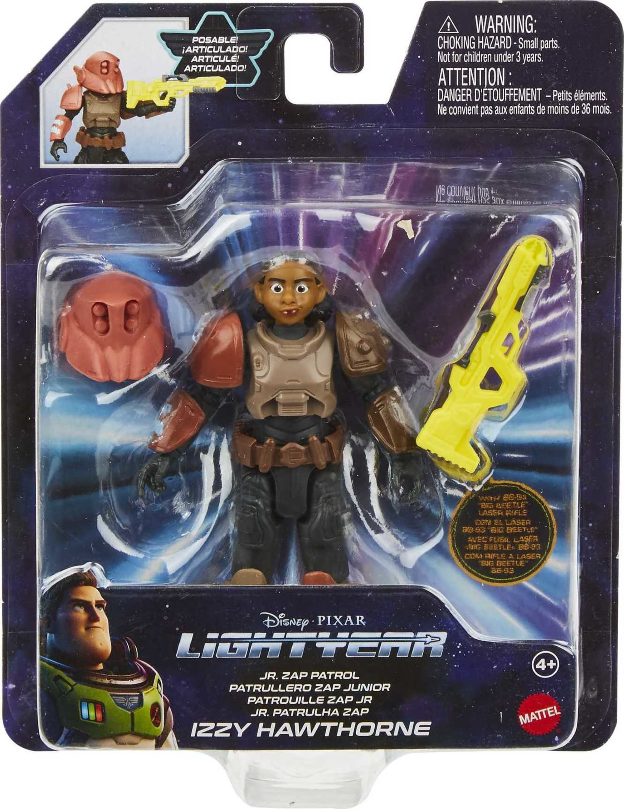 Disney Pixar Lightyear Jr. Zap Patrol Izzy Hawthorne Figure MATTEL